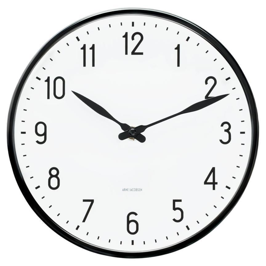 Station Wall Clock White/Black For Sale