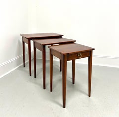 STATTON Centennial Cherry Chippendale Nesting Tables - Set of 3