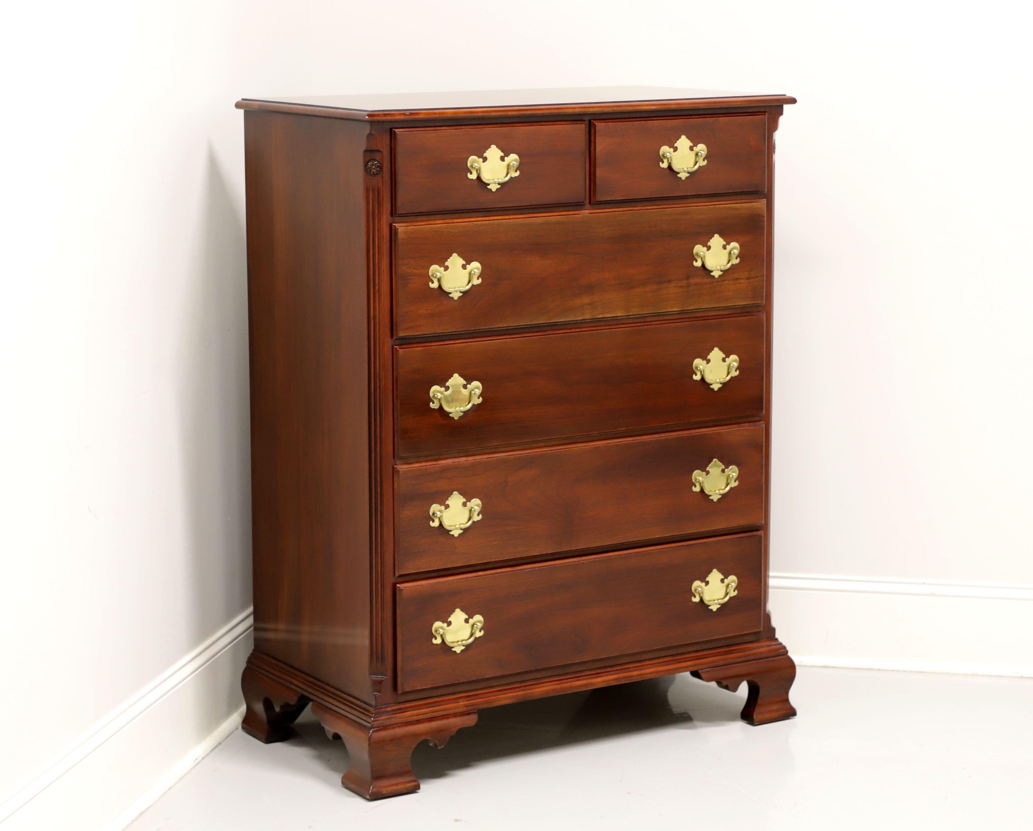 STATTON Centennial Cherry Chippendale Style Chest of Drawers 6