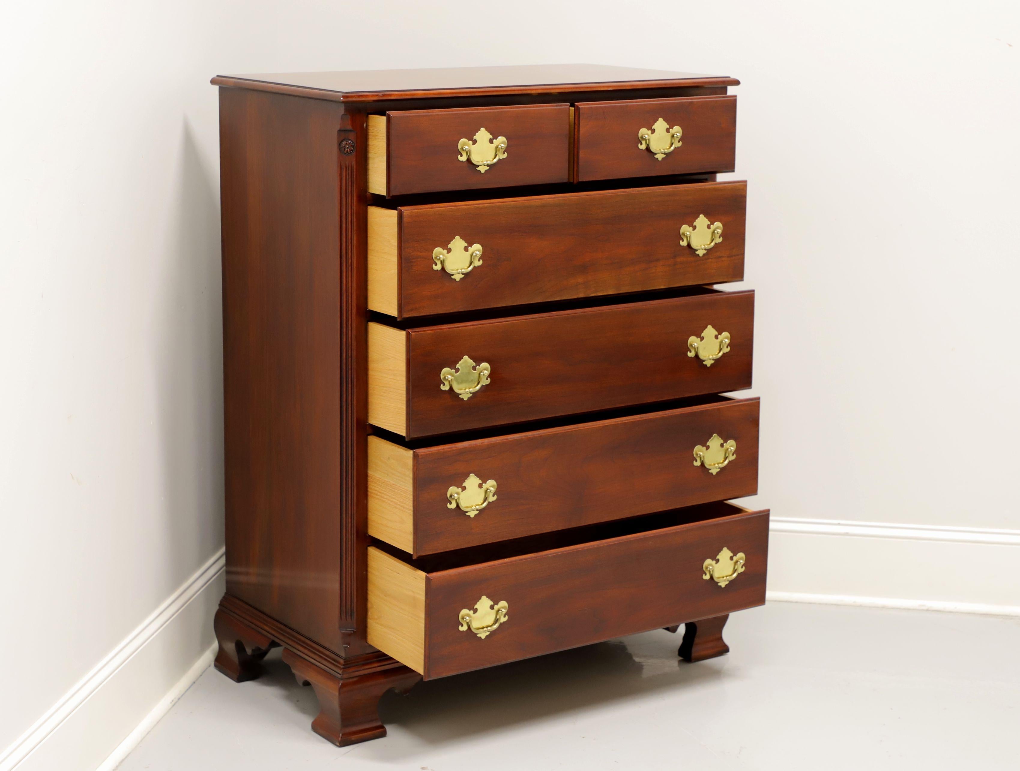 20th Century STATTON Centennial Cherry Chippendale Style Chest of Drawers