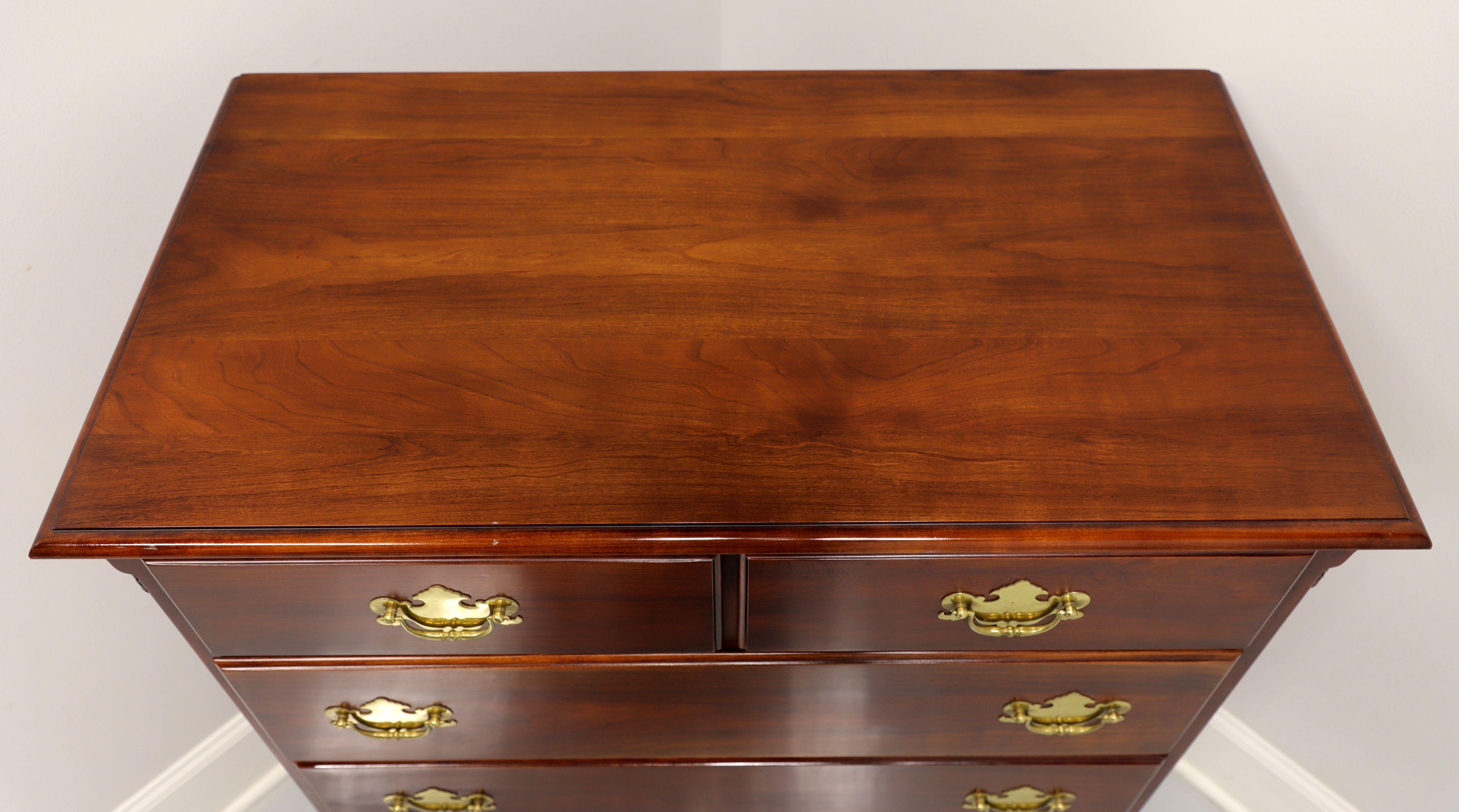 Brass STATTON Centennial Cherry Chippendale Style Chest of Drawers