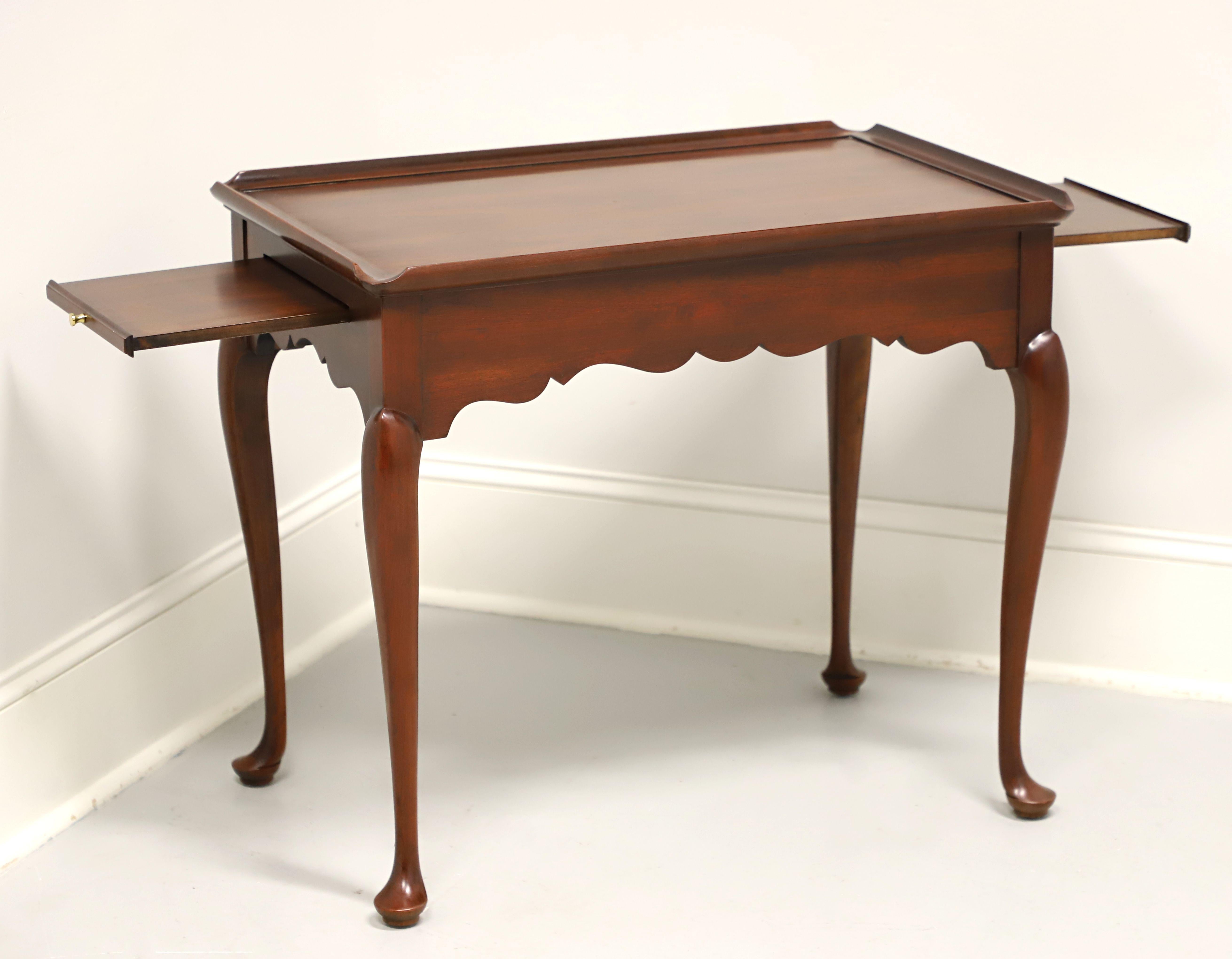 20th Century STATTON Centennial Solid Cherry Queen Anne Tea Table For Sale