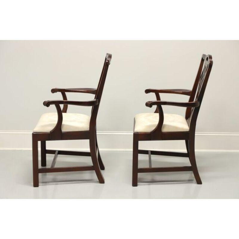 STATTON Old Towne Cherry Chippendale Dining Armchairs - Pair 1