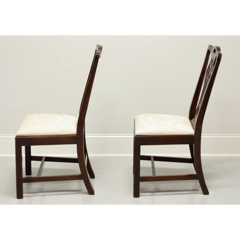 STATTON Old Towne Cherry Chippendale Dining Side Chairs - Pair A 1