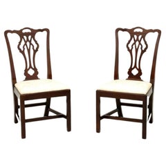 STATTON Old Towne Cherry Chippendale Dining Side Chairs - Pair A