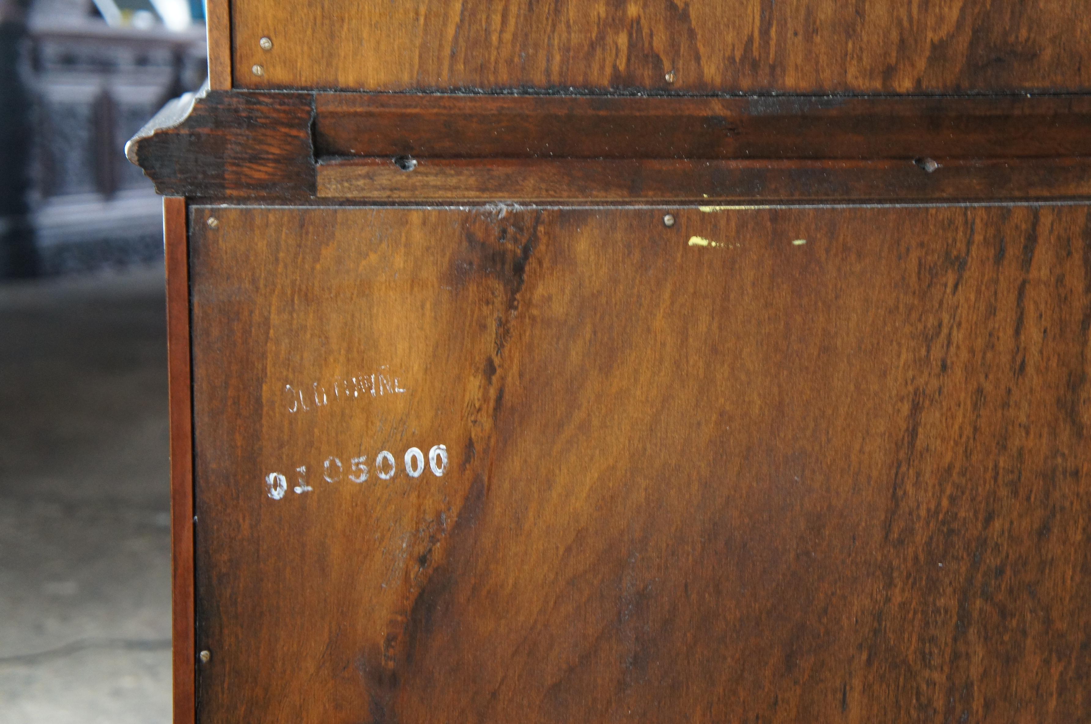 Statton Old Towne Cherry Chippendale Georgian Highboy Tallboy Chest Dresser 4