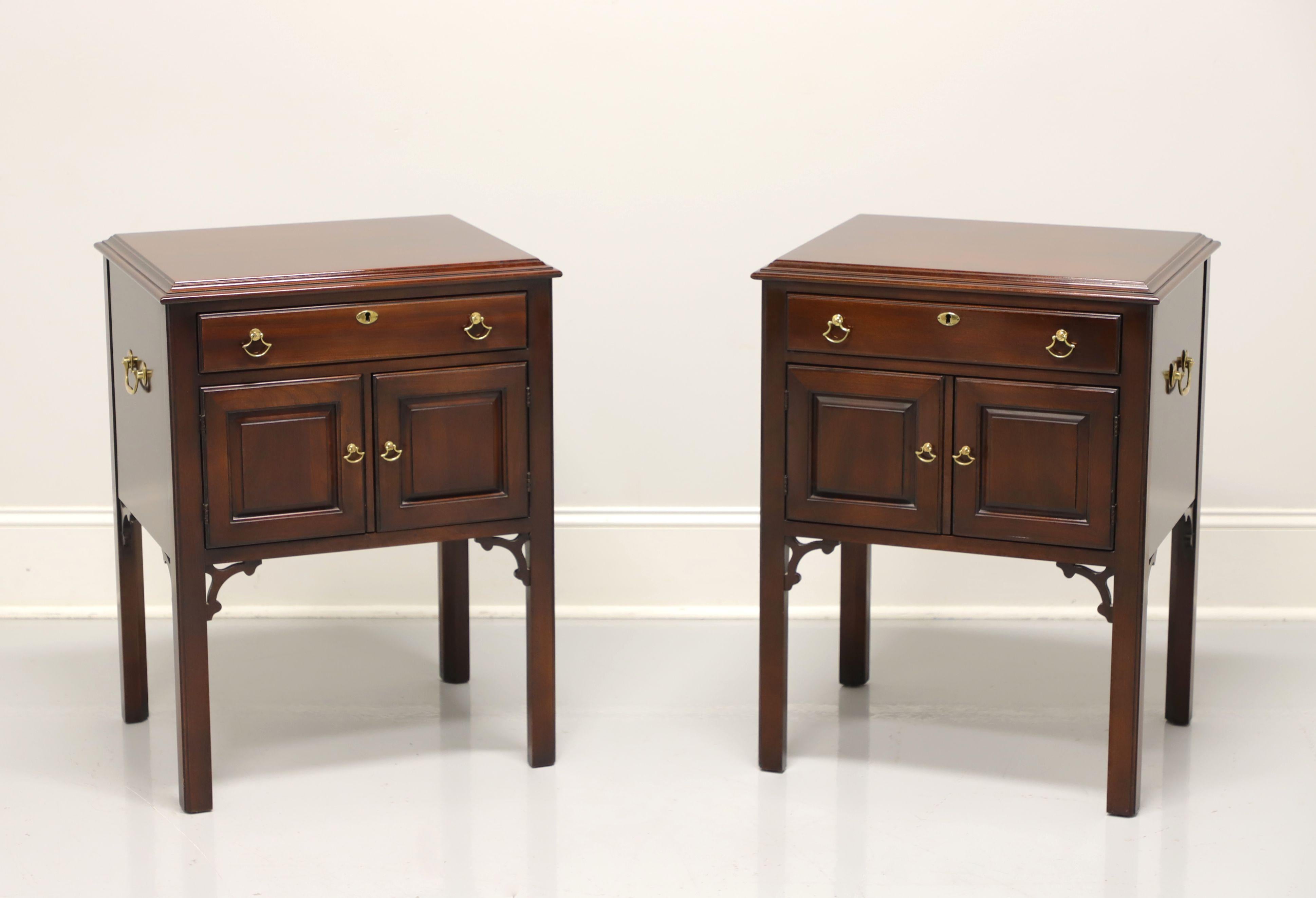 STATTON Old Towne Cherry Chippendale Style Nightstands - Pair 5
