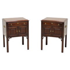 Vintage STATTON Old Towne Cherry Chippendale Style Nightstands - Pair