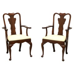 STATTON Old Towne Cherry Queen Anne Dining Armchairs - Pair