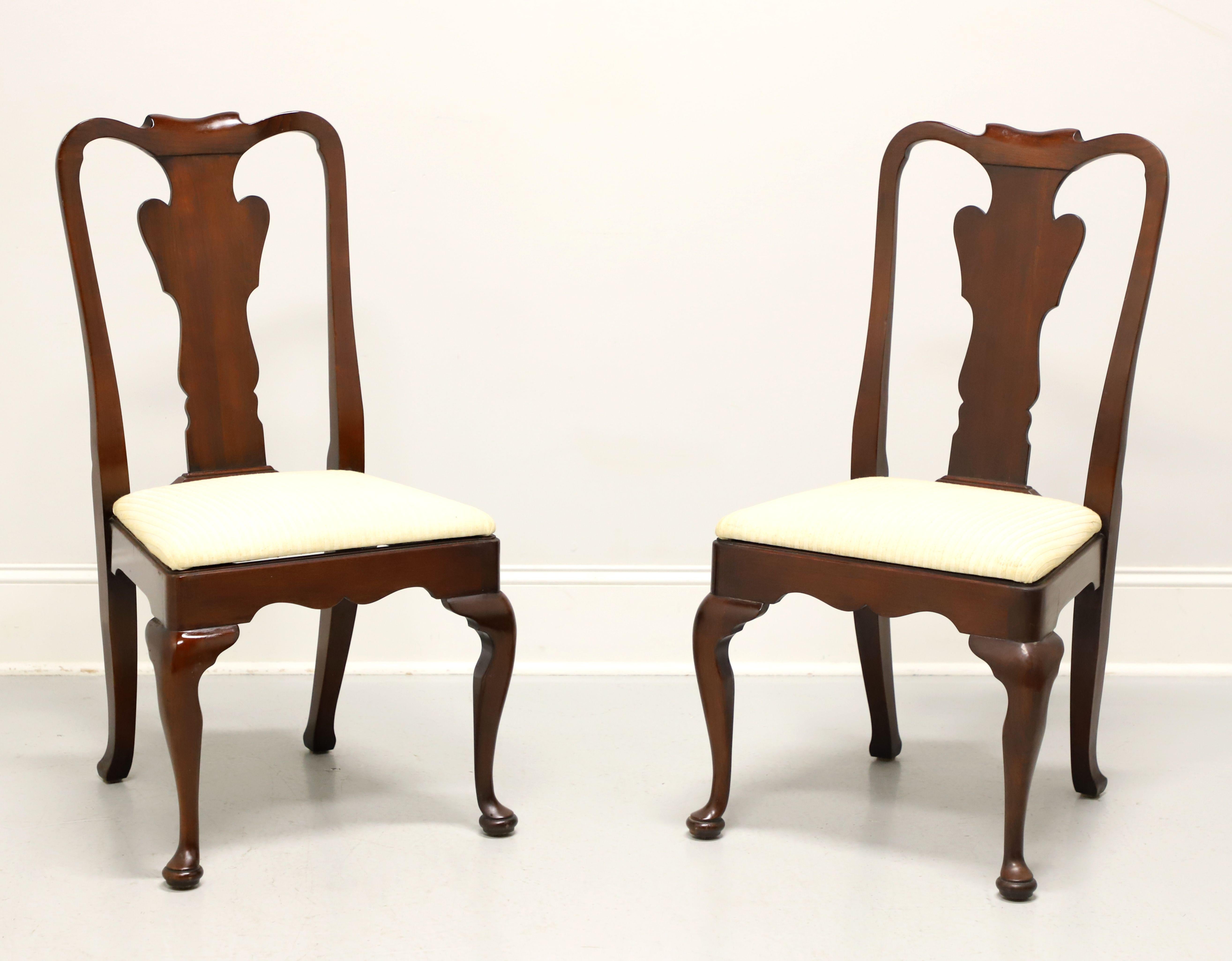 STATTON Old Towne Cherry Queen Anne Dining Side Chairs - Pair B 6