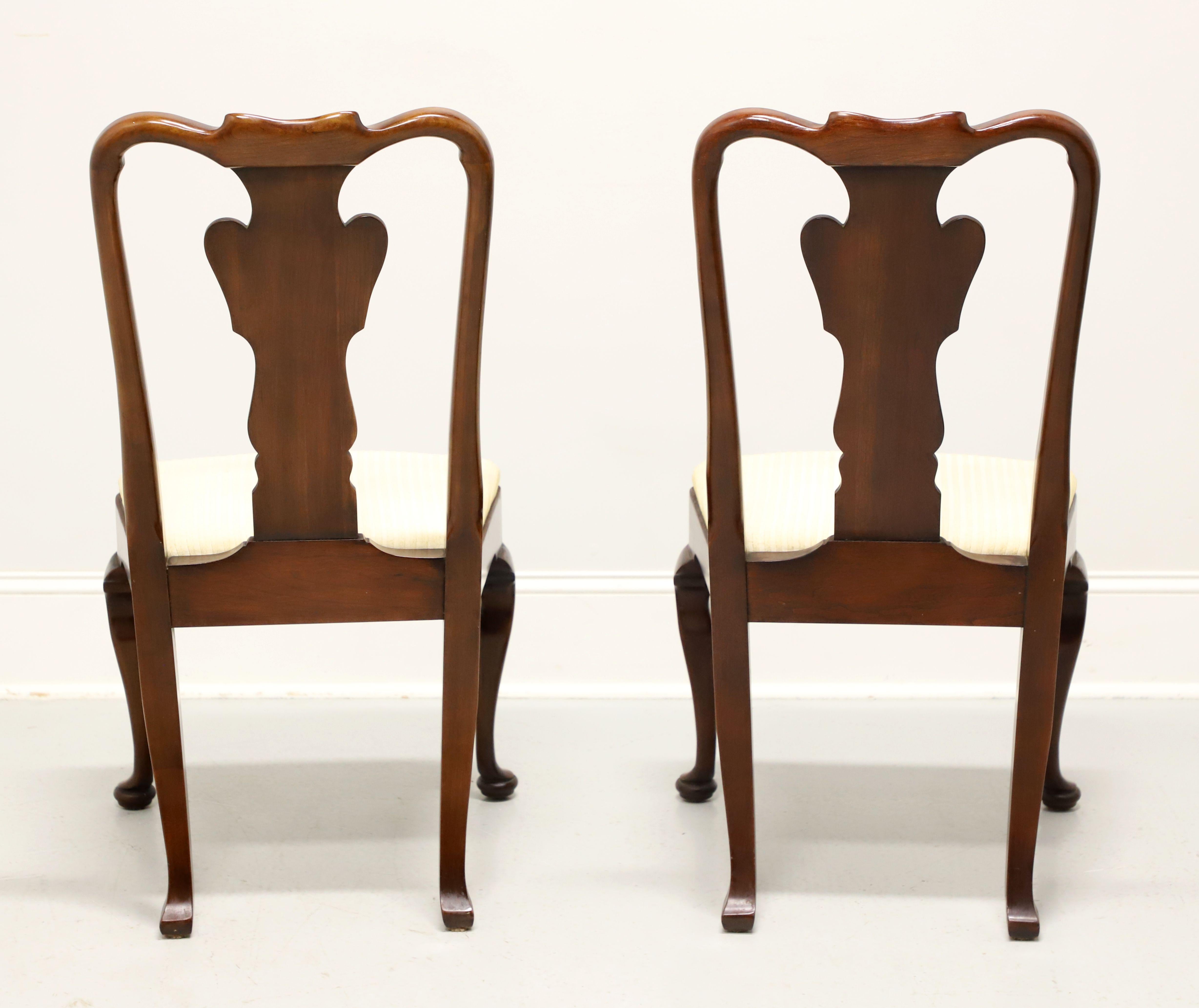 20th Century STATTON Old Towne Cherry Queen Anne Dining Side Chairs - Pair B