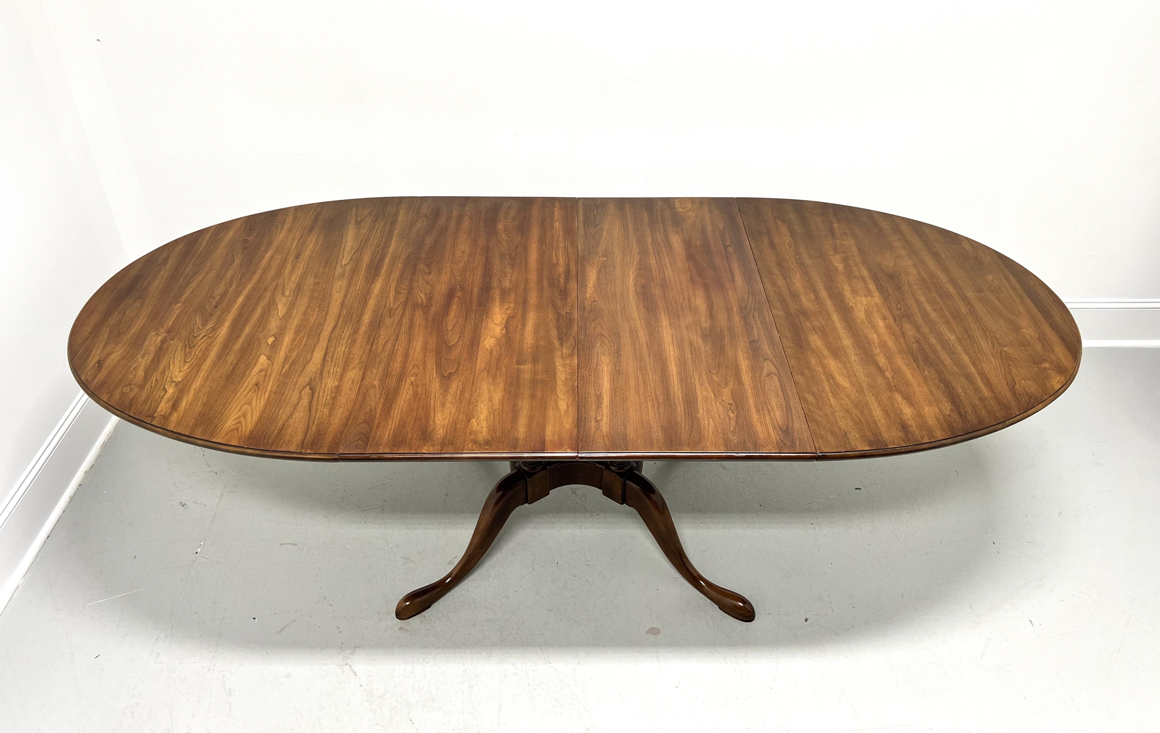 STATTON Oxford Cherry Queen Anne Birdcage Pedestal Dining Table 1