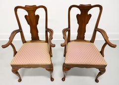 STATTON Oxford Cherry Queen Anne Dining Armchairs - Pair
