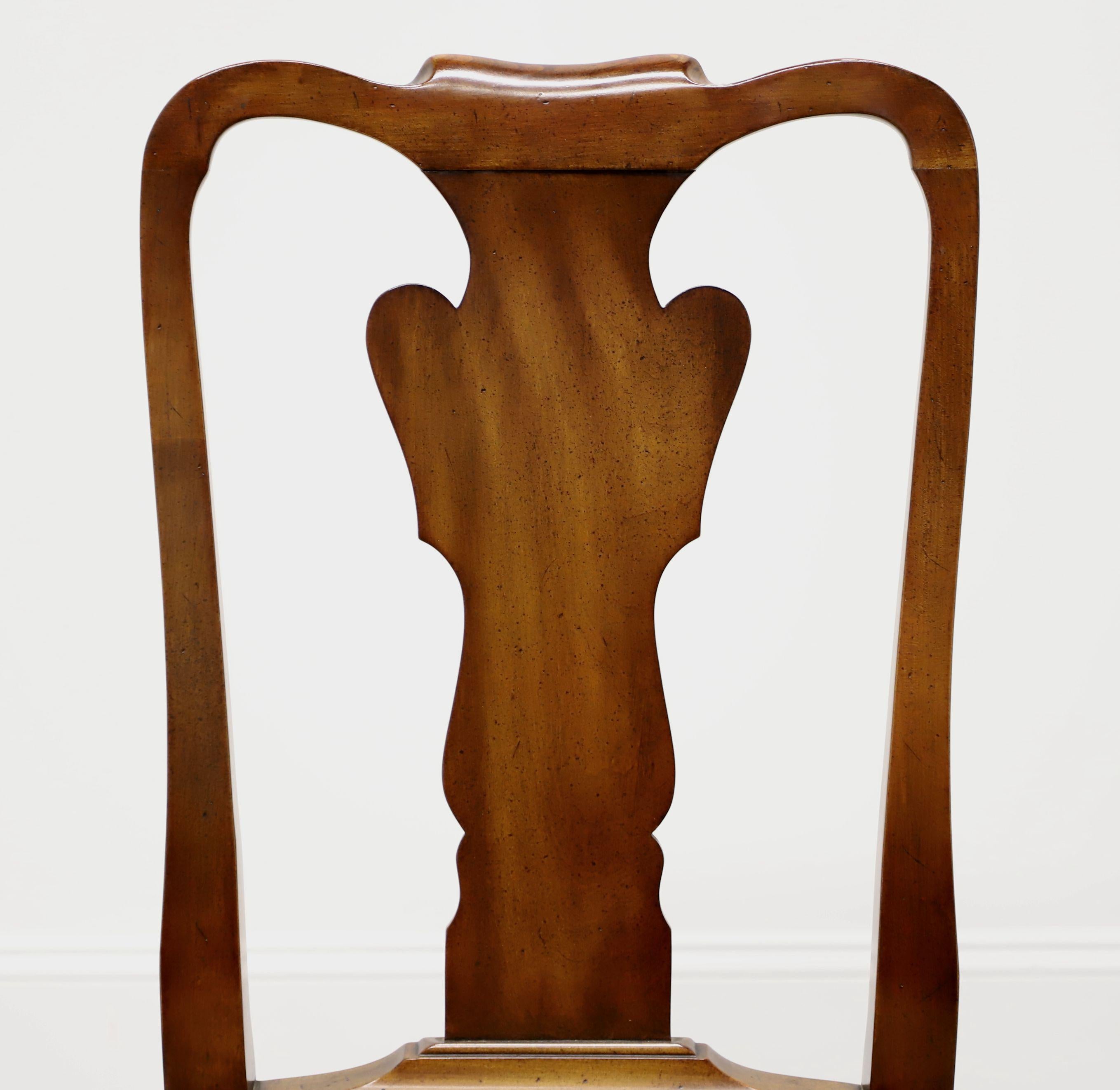 STATTON Oxford Cherry Queen Anne Dining Side Chairs - Pair B For Sale 1