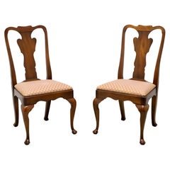 STATTON Oxford Cherry Queen Anne Dining Side Chairs - Pair B