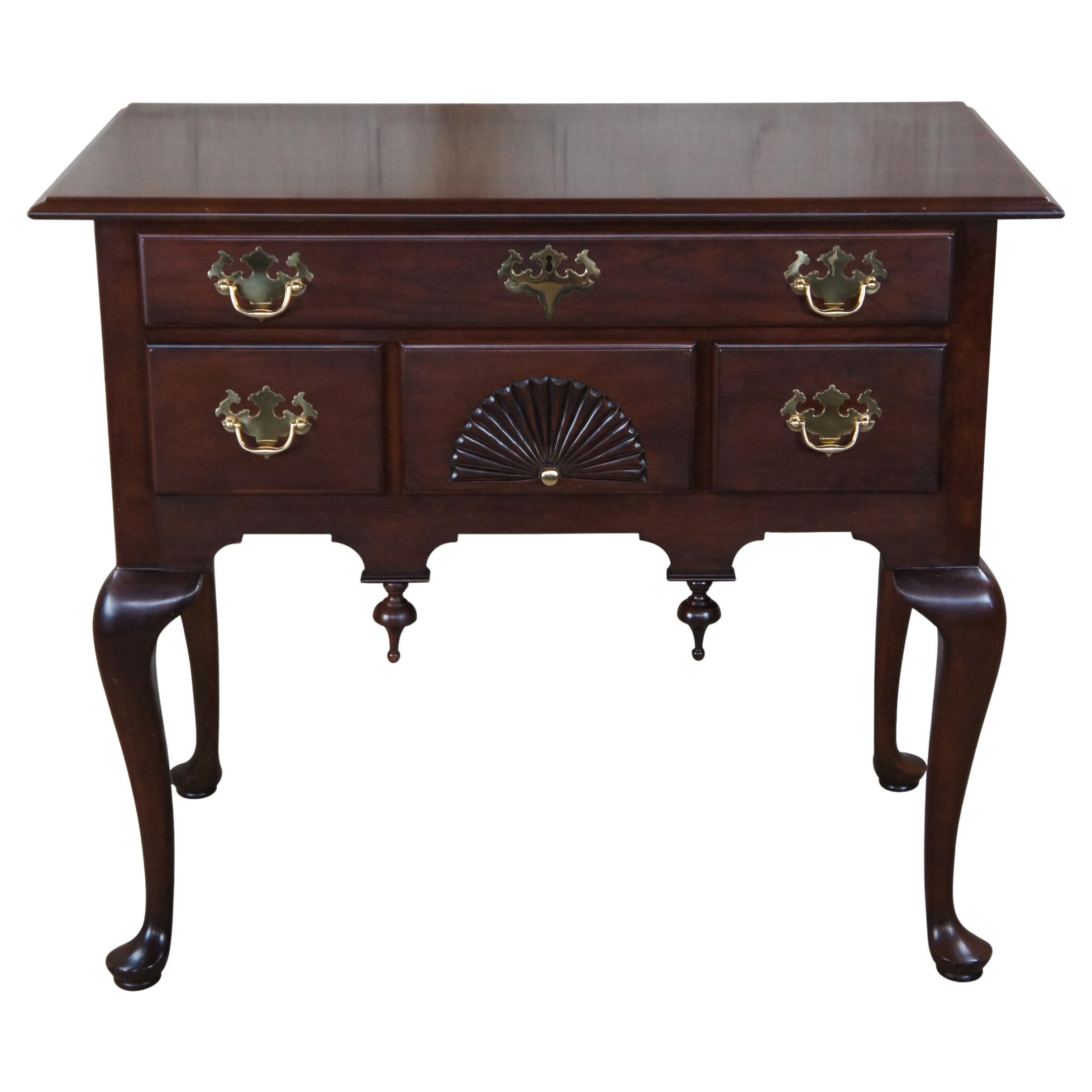 Statton Private Collection Solid Cherry Queen Anne Low Boy Chest Entry Console