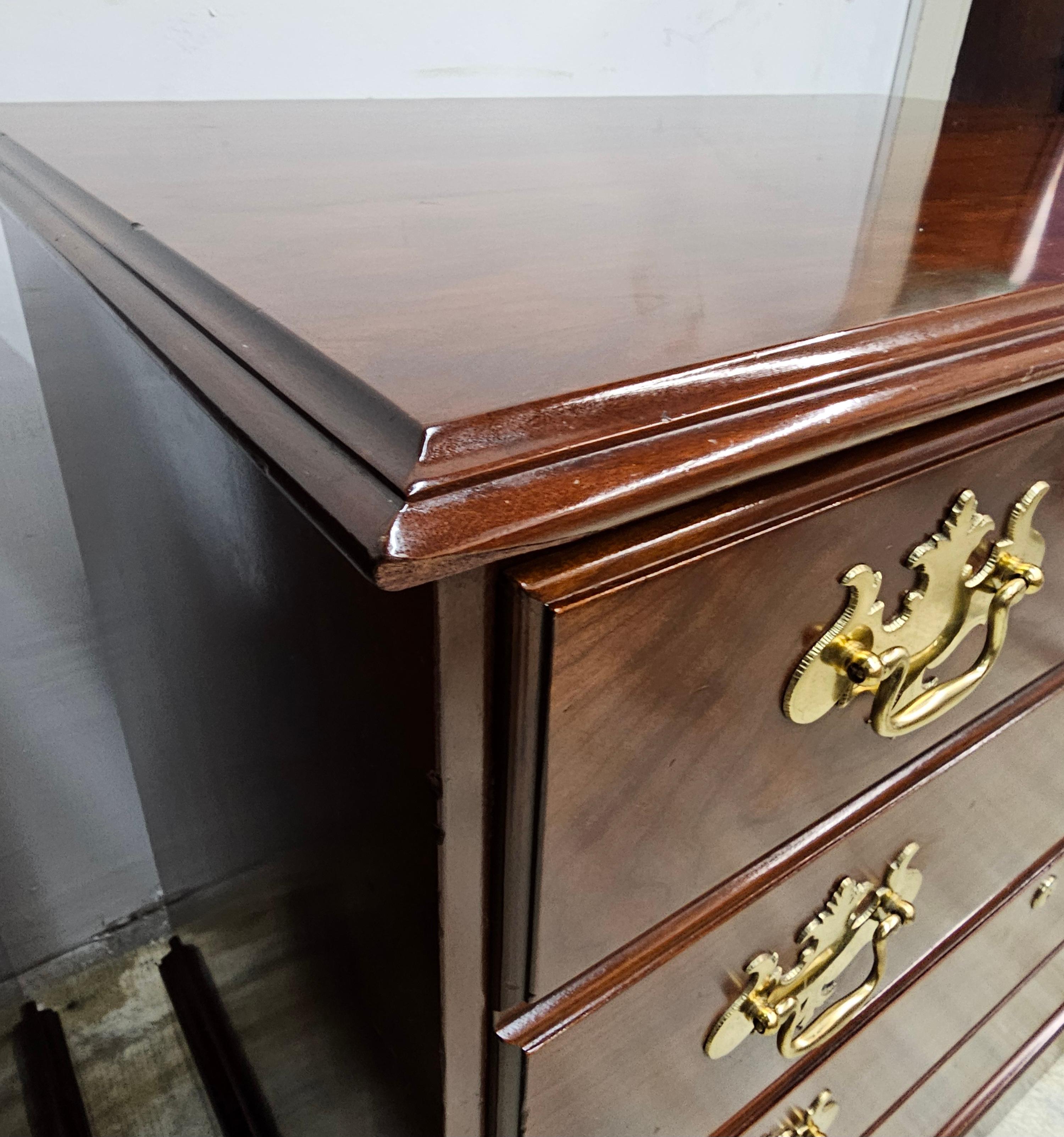 Archivador lateral Statton Trutype Americana Chippendale Cerezo negro macizo en venta 2