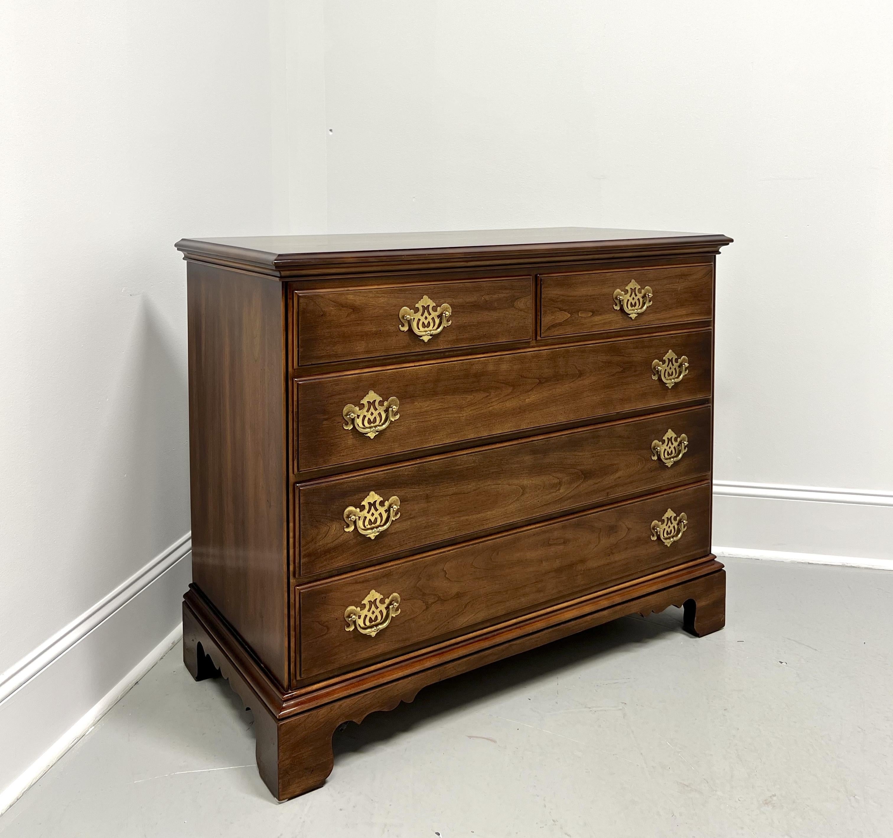 STATTON Trutype Americana Oxford Cherry Chippendale Bachelor Chest For Sale 7