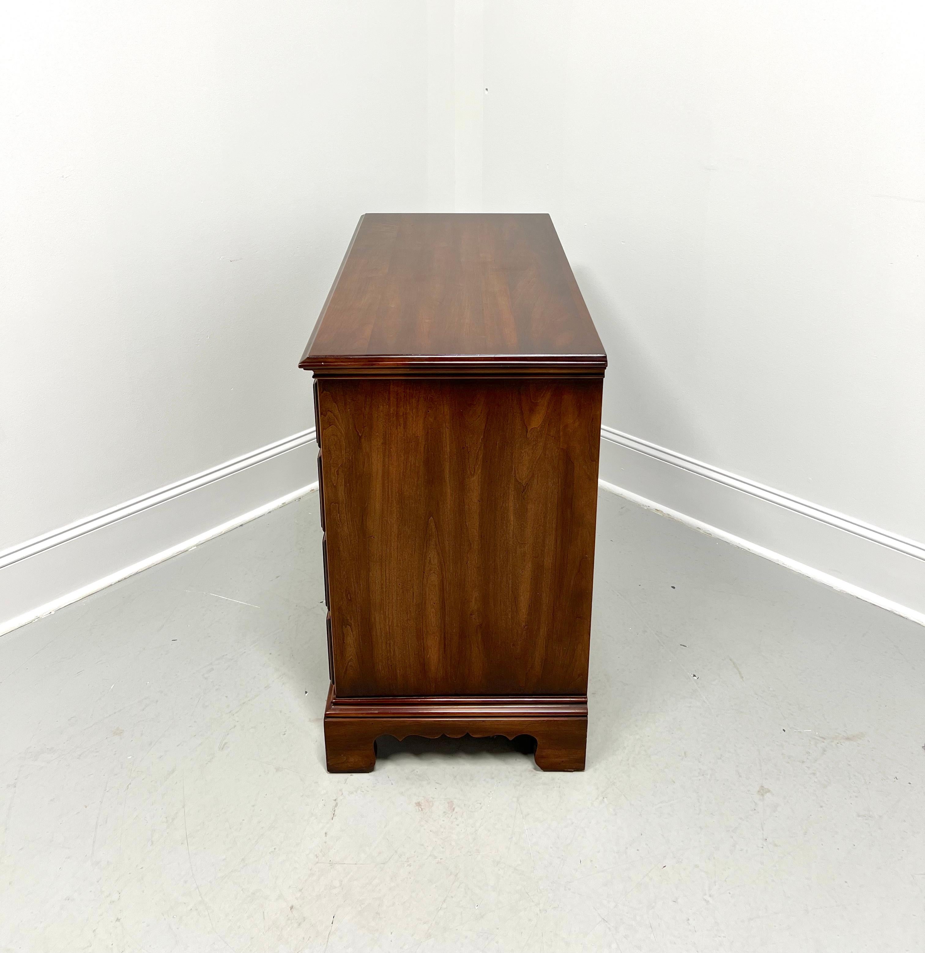 20th Century STATTON Trutype Americana Oxford Cherry Chippendale Bachelor Chest For Sale