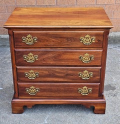 Statton Trutype Chippendale Cherry Four Drawer Chest