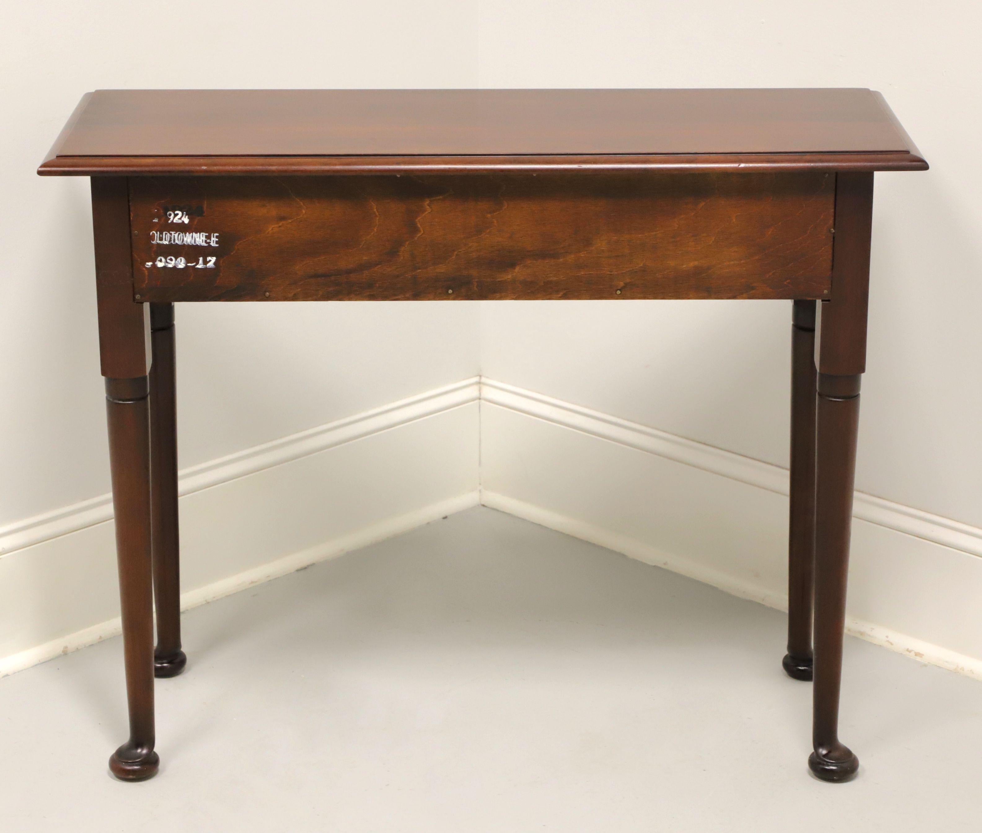 STATTON Trutype Solid Cherry Georgian Console Table In Good Condition In Charlotte, NC