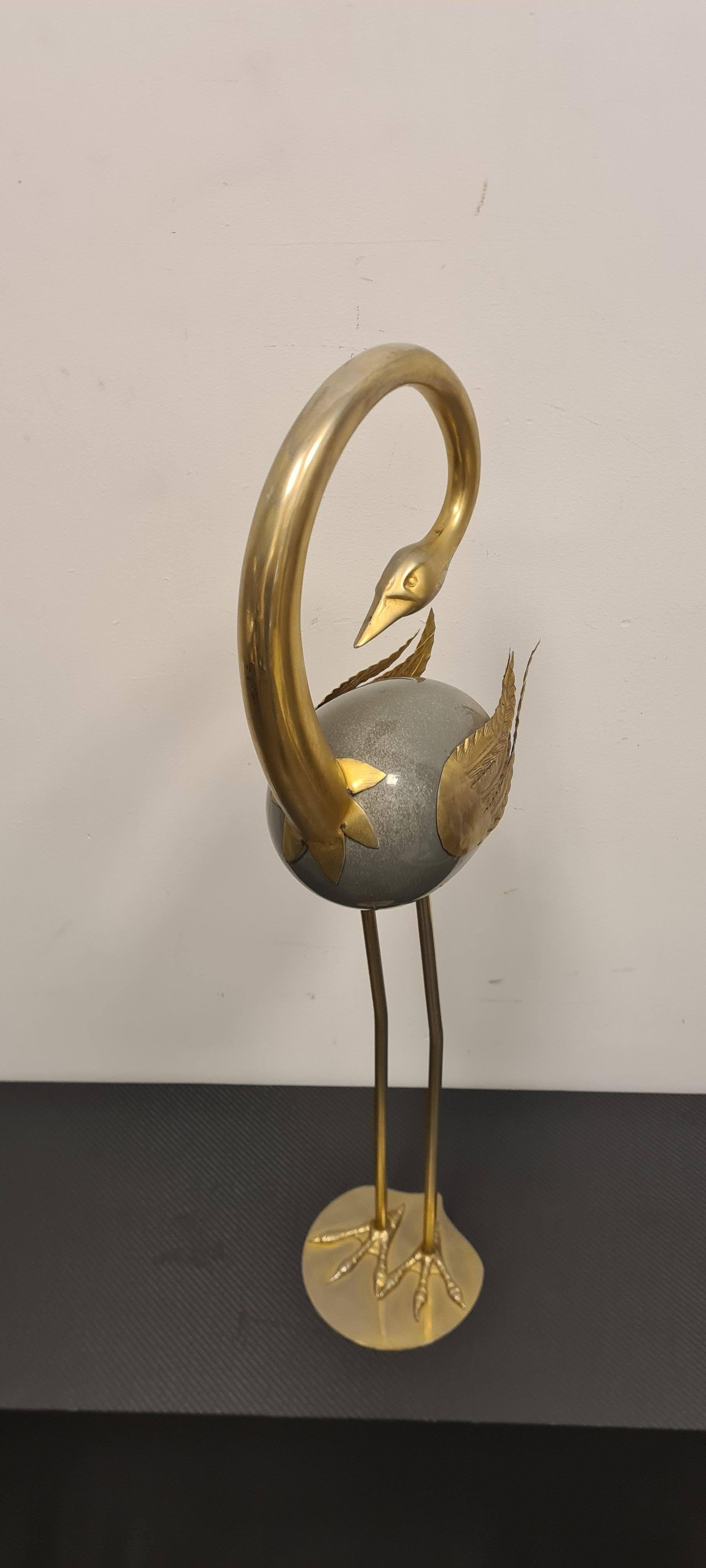 Heron Statue by Antonio Pavia In Good Condition For Sale In Torino, IT