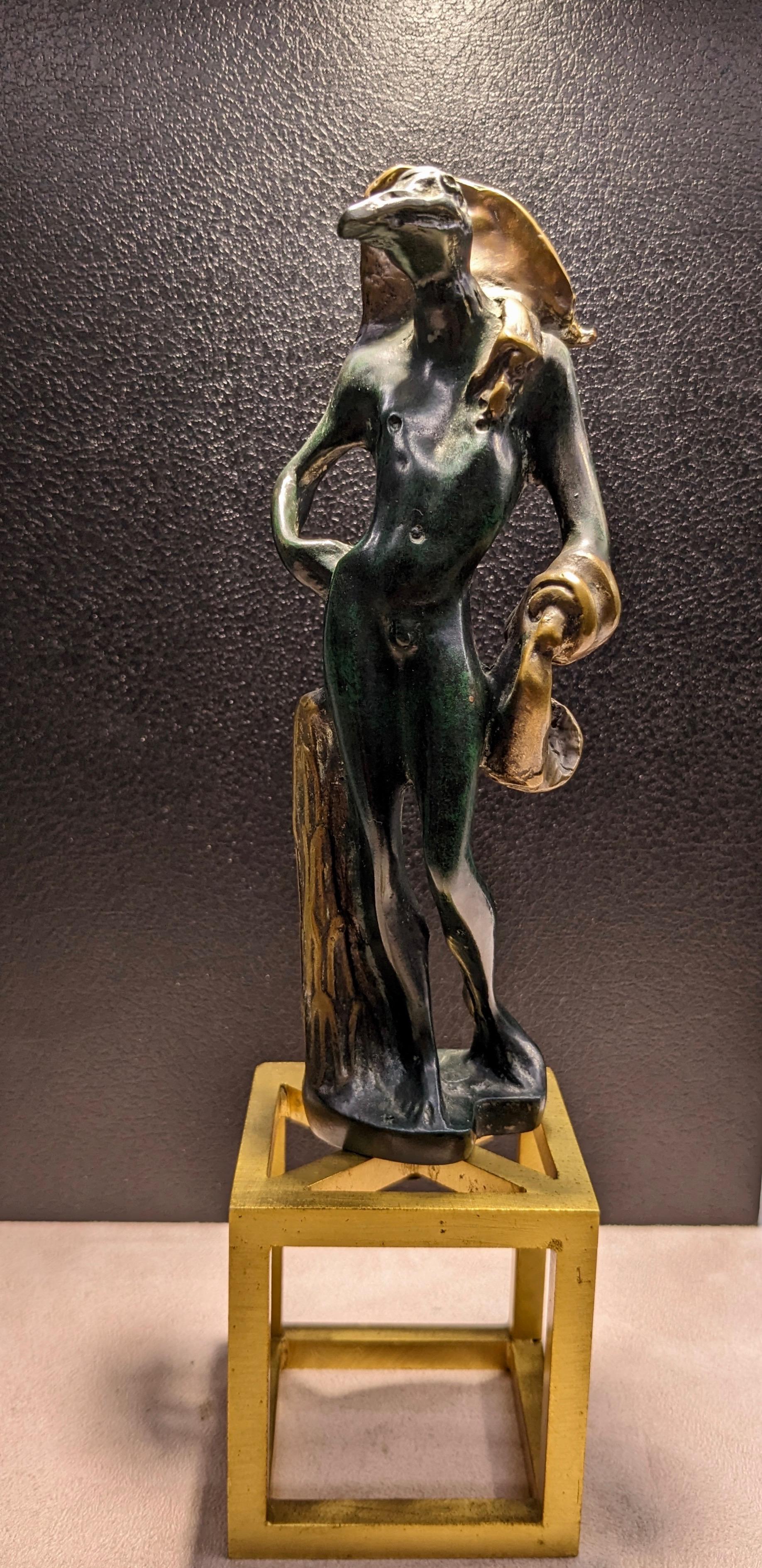 Statua Birdman, L'homme oiseau in bronzo, Salvador Dalì edizione Limitata en vente 7
