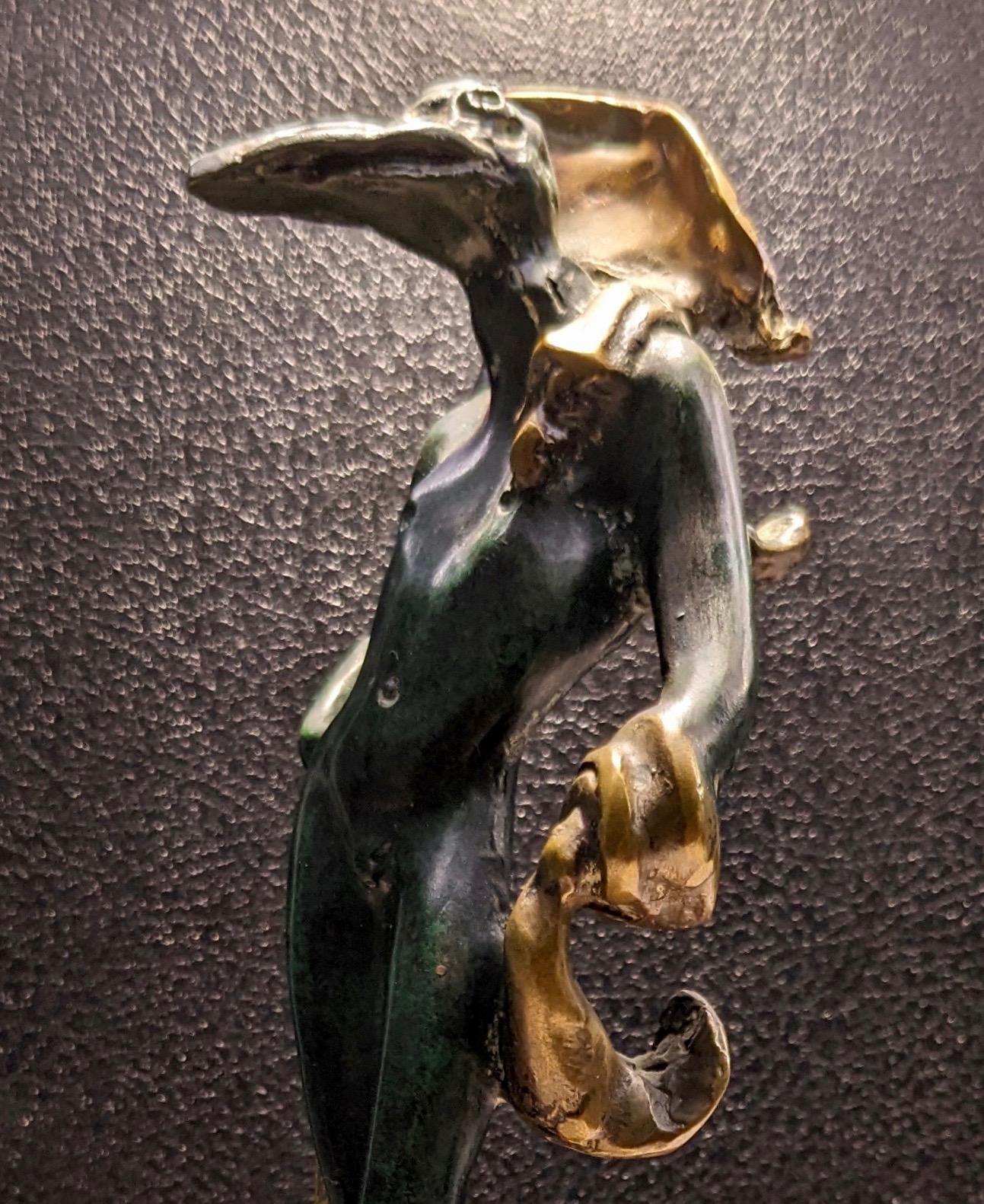 Statua Birdman, L'homme oiseau in bronzo, Salvador Dalì edizione limitata In Excellent Condition For Sale In Roma, IT