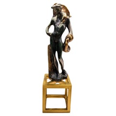 Vintage Statua Birdman, L'homme oiseau in bronzo, Salvador Dalì edizione limitata