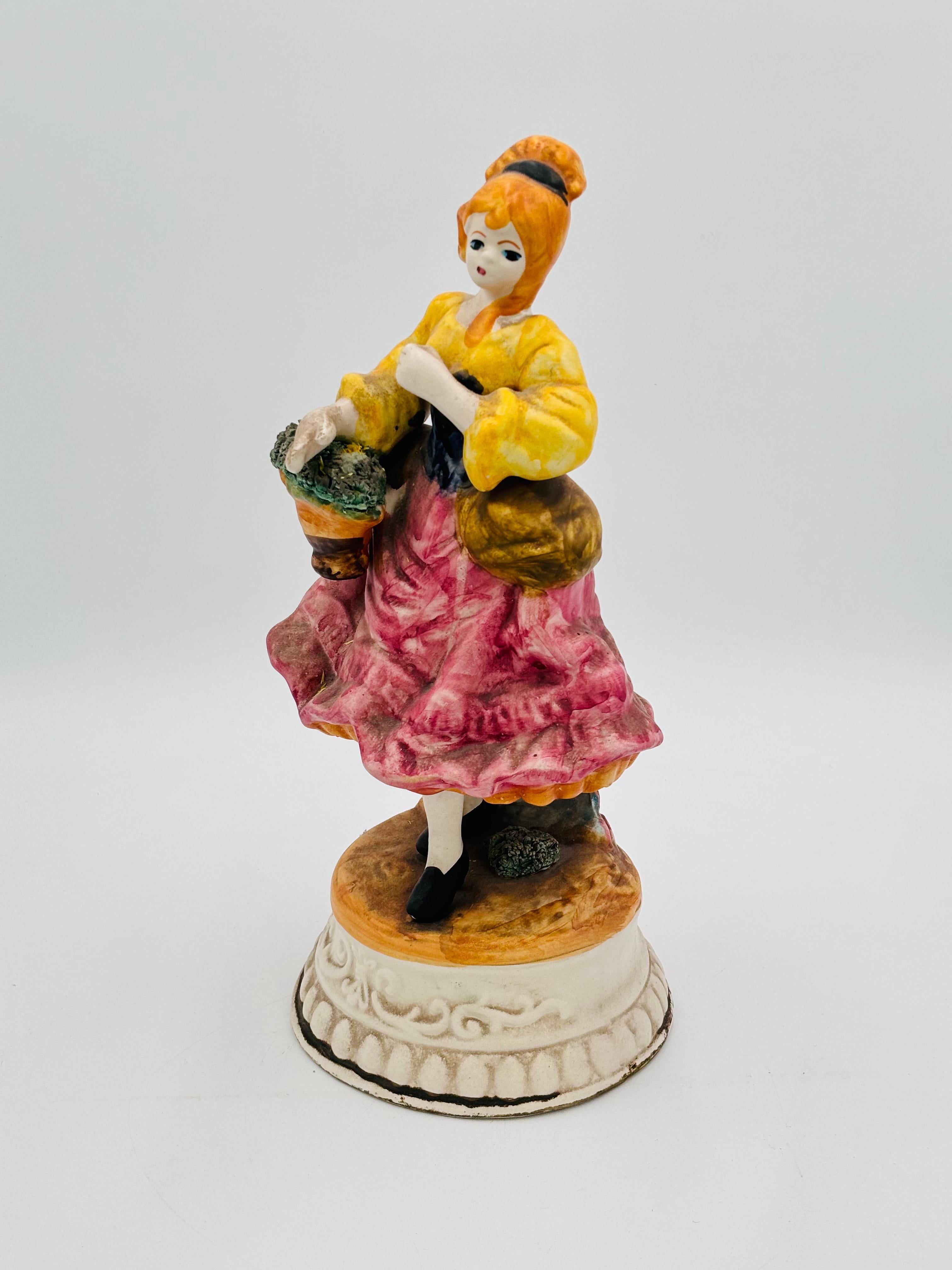Statua porcellana Donna Capodimonte Biscuit 1960’s Antique.


Struttura in porcellana, L’articolo è in buone condizioni conservative, non vi è alcun difetto estetico o strutturale importante da segnalare, solo lievi ed ovvi segni del tempo dovuti