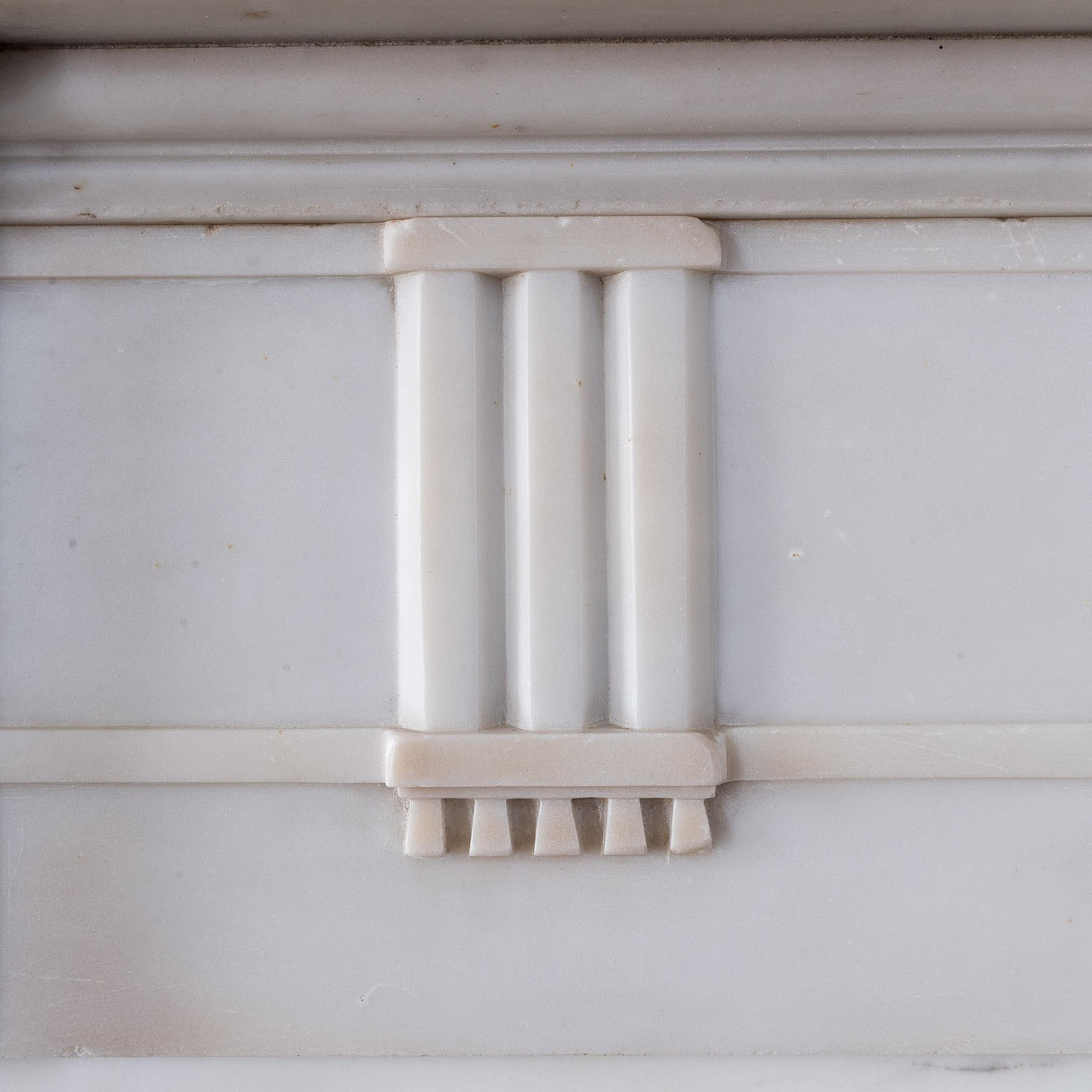 Statuary Marble Chimneypiece after Sir William Chambers For Sale 7