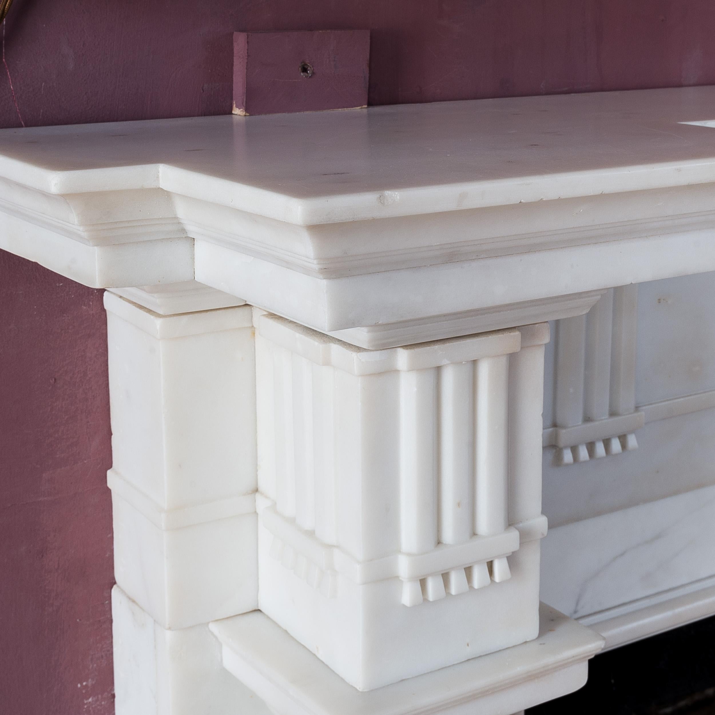 Statuary Marble Chimneypiece after Sir William Chambers For Sale 9
