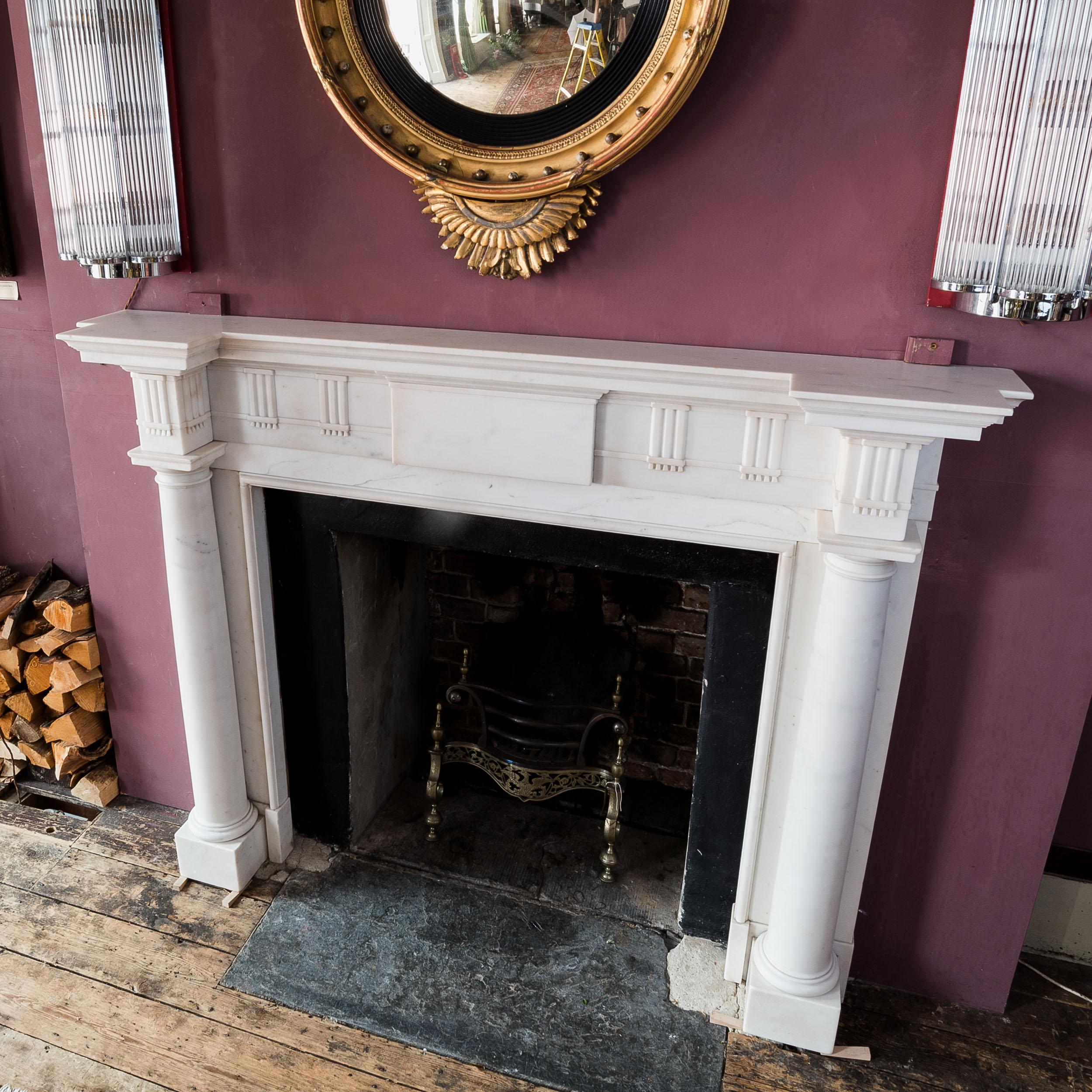 Statuary Marble Chimneypiece after Sir William Chambers For Sale 10