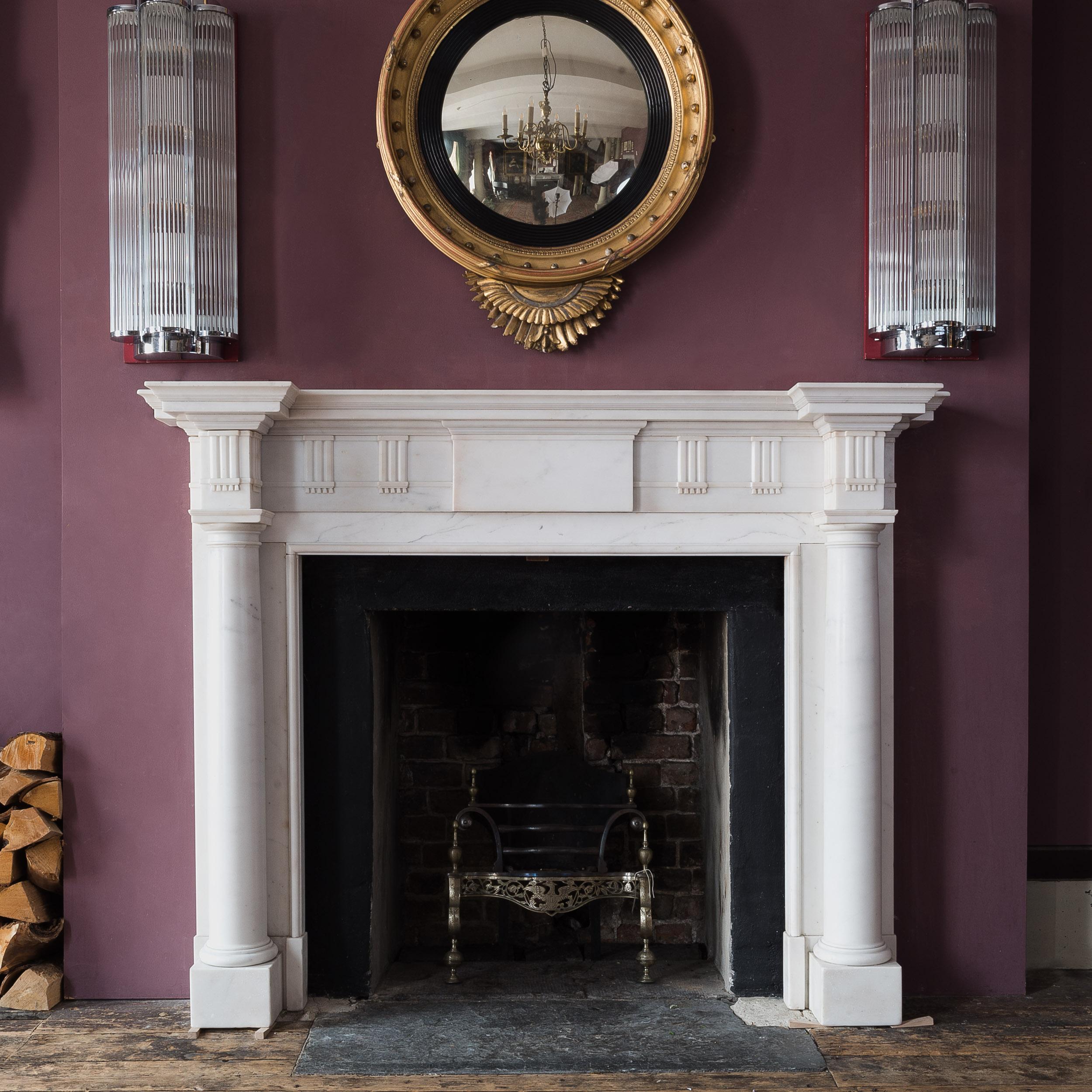 Statuary Marble Chimneypiece after Sir William Chambers For Sale 11