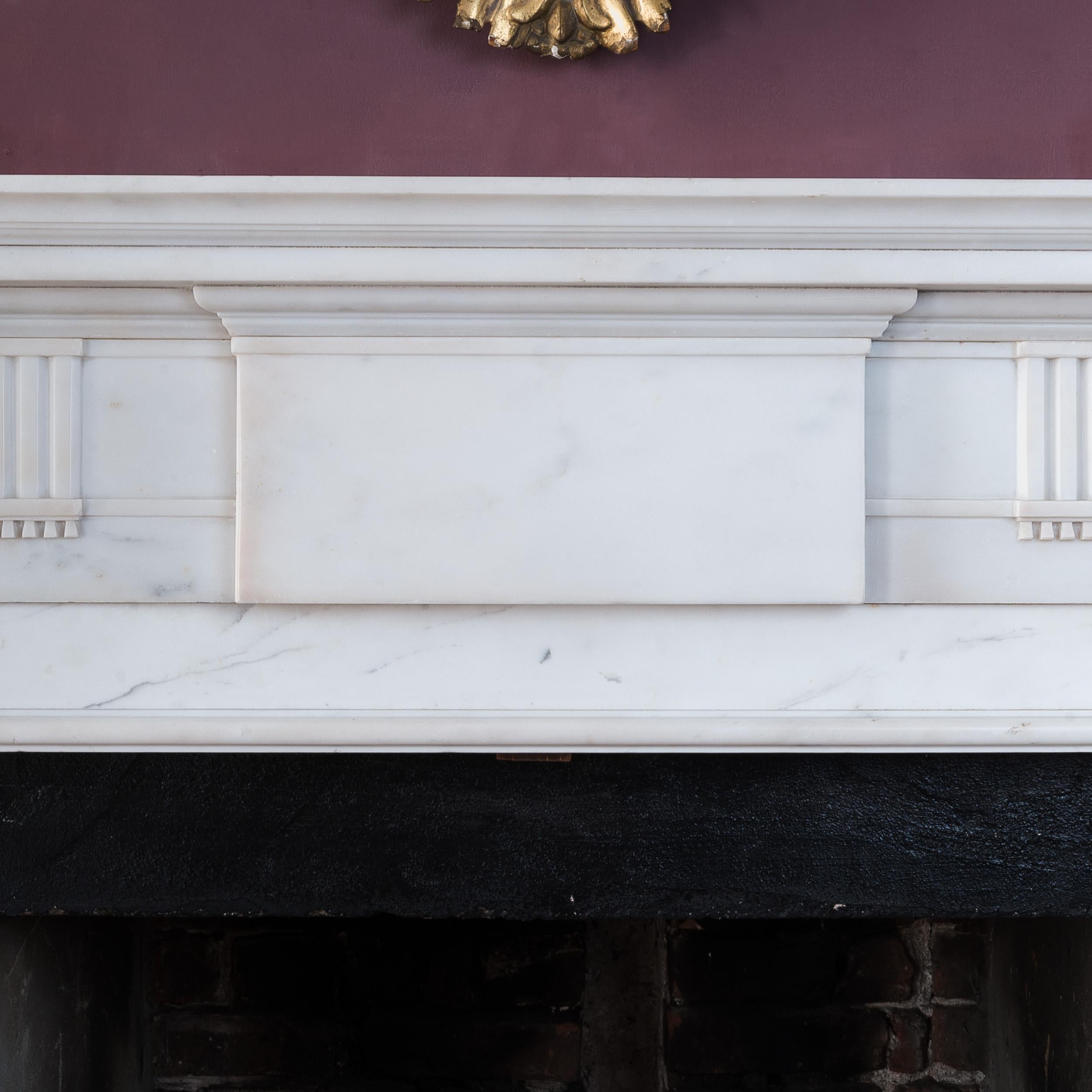 Statuary Marble Chimneypiece after Sir William Chambers For Sale 1