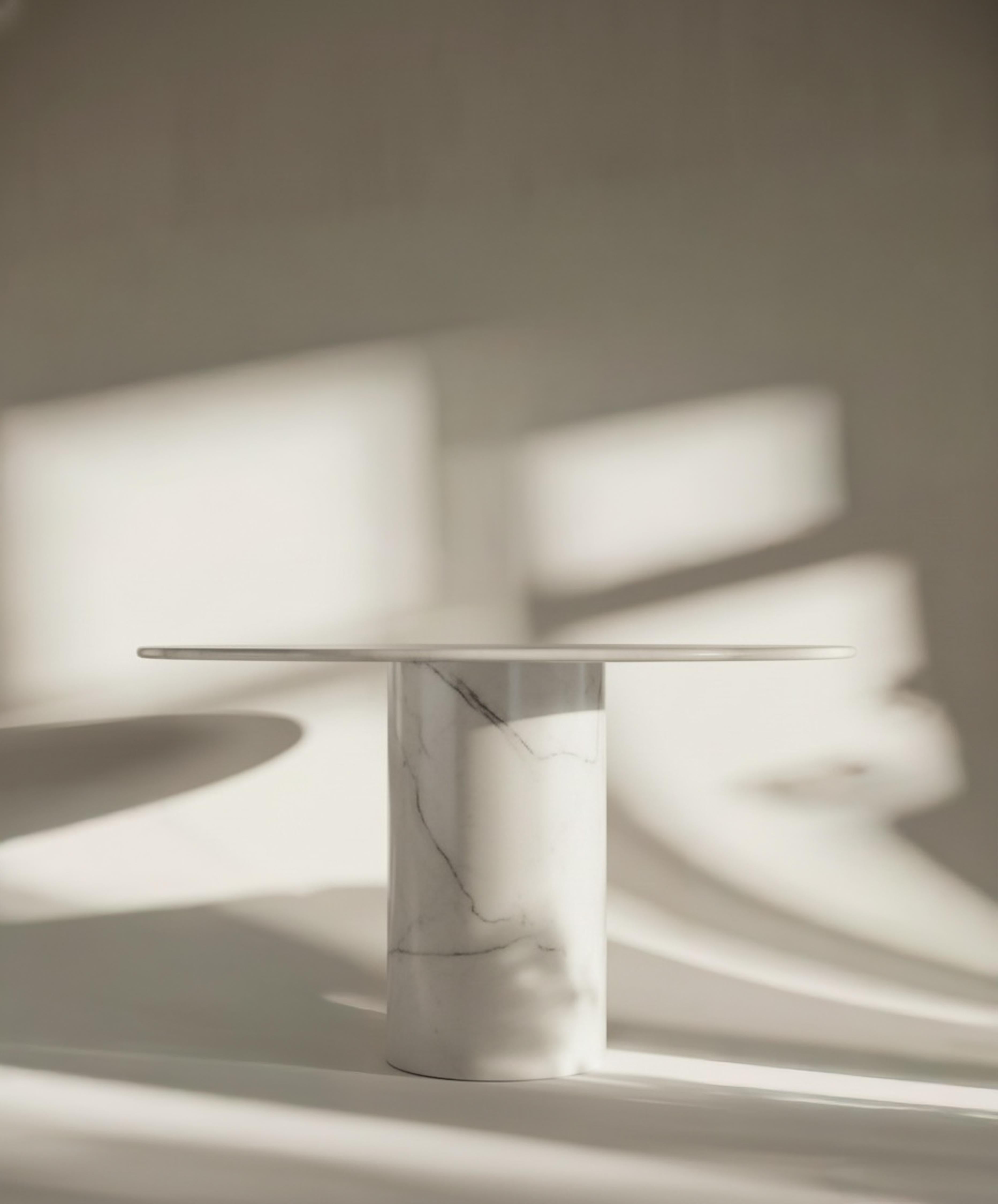 Turkish Statuary Marble Dining Table - Statuario White House Marble Round Table For Sale