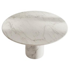 Statuary Marble Dining Table - Statuario White House Marble Round Table