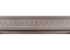 Französischer Kaminsims aus Bildhauermarmor im Louis-XVI-Stil