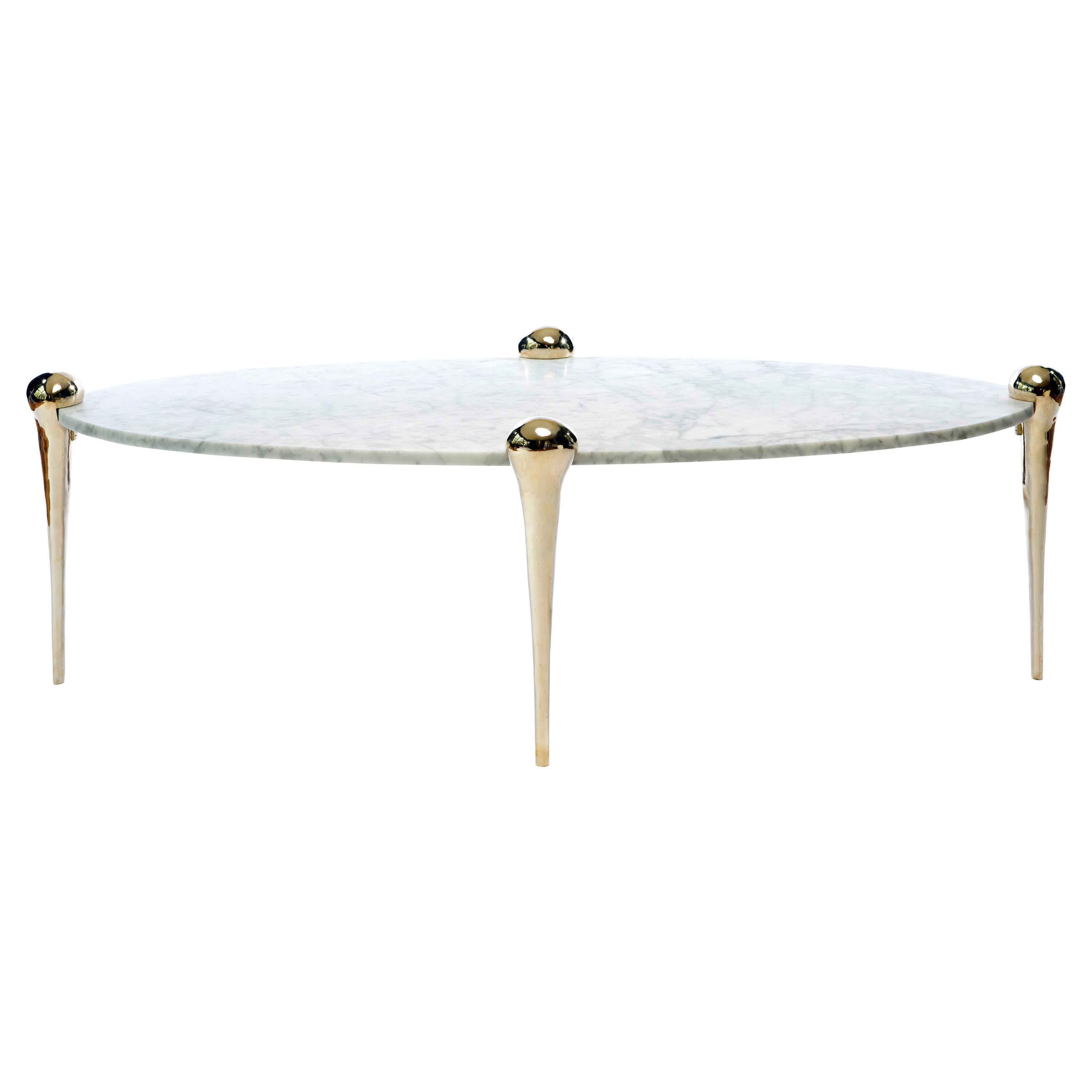 Statuary Marble Petra Coffee Table by Konekt Furniture