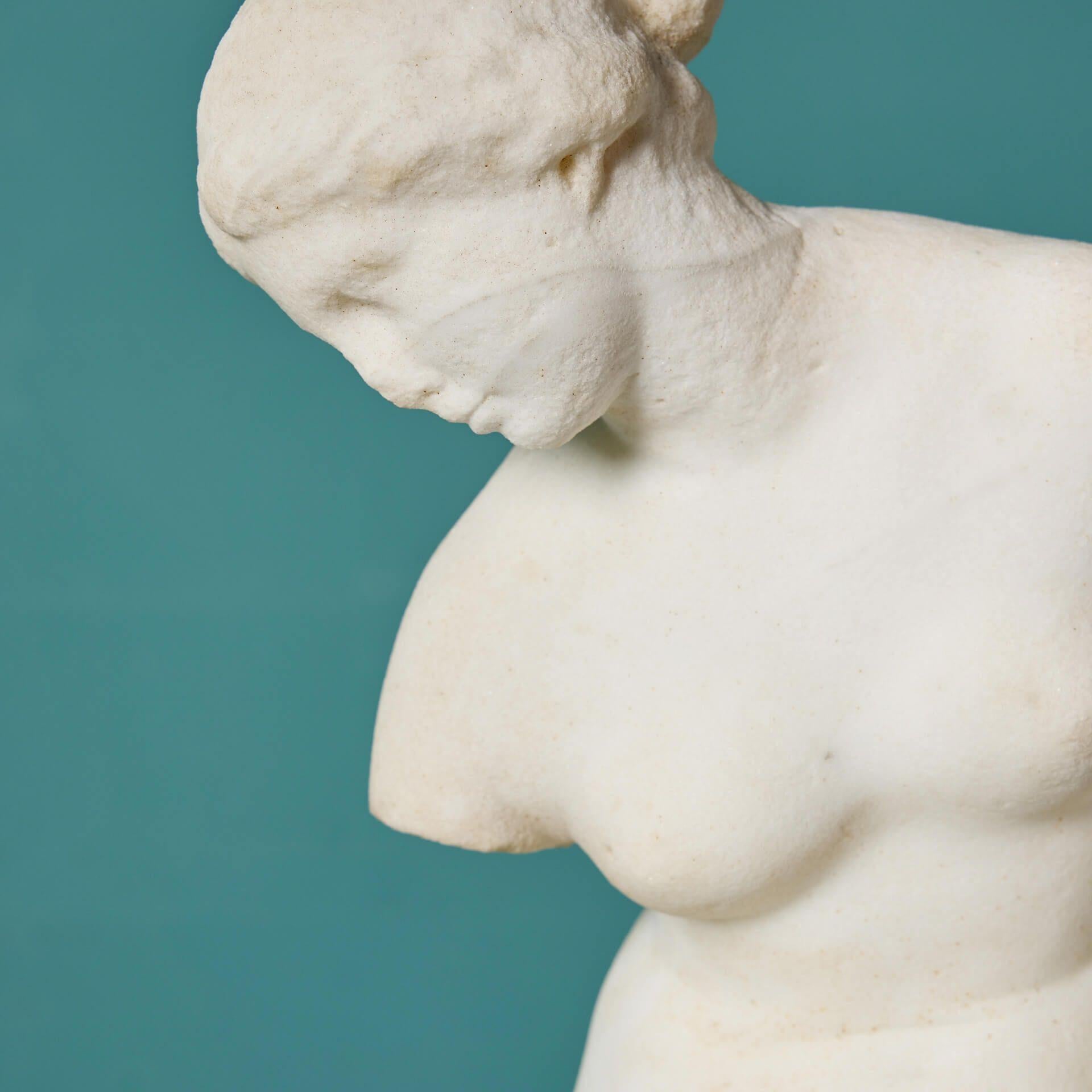 Italian Statuary Marble Sculpture of the Bathing Venus after the Antique For Sale