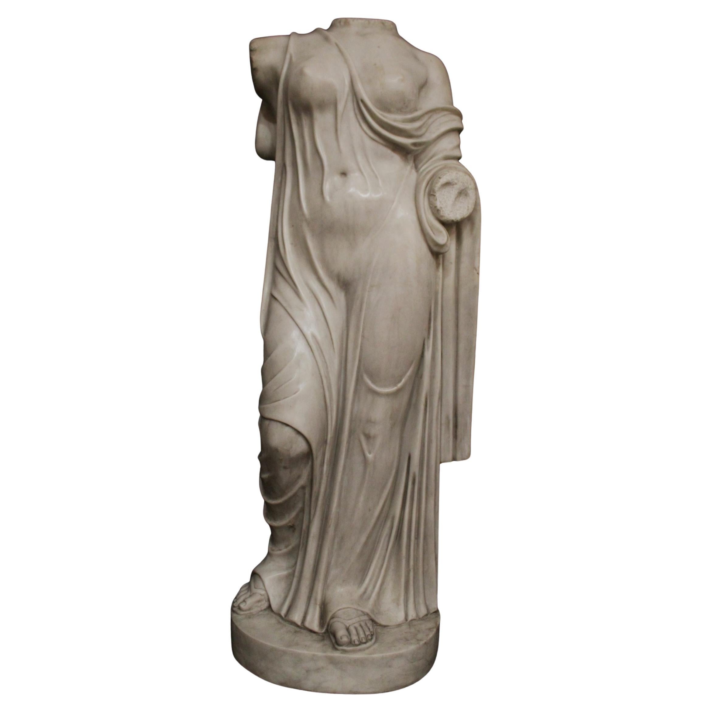 Statuary marble sculpture of Venus in statuary marble, h 122 cm For Sale