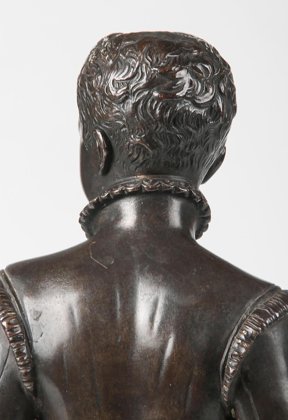Statue Bronze Bronze Statue of a Young Henry IV For Sale 9