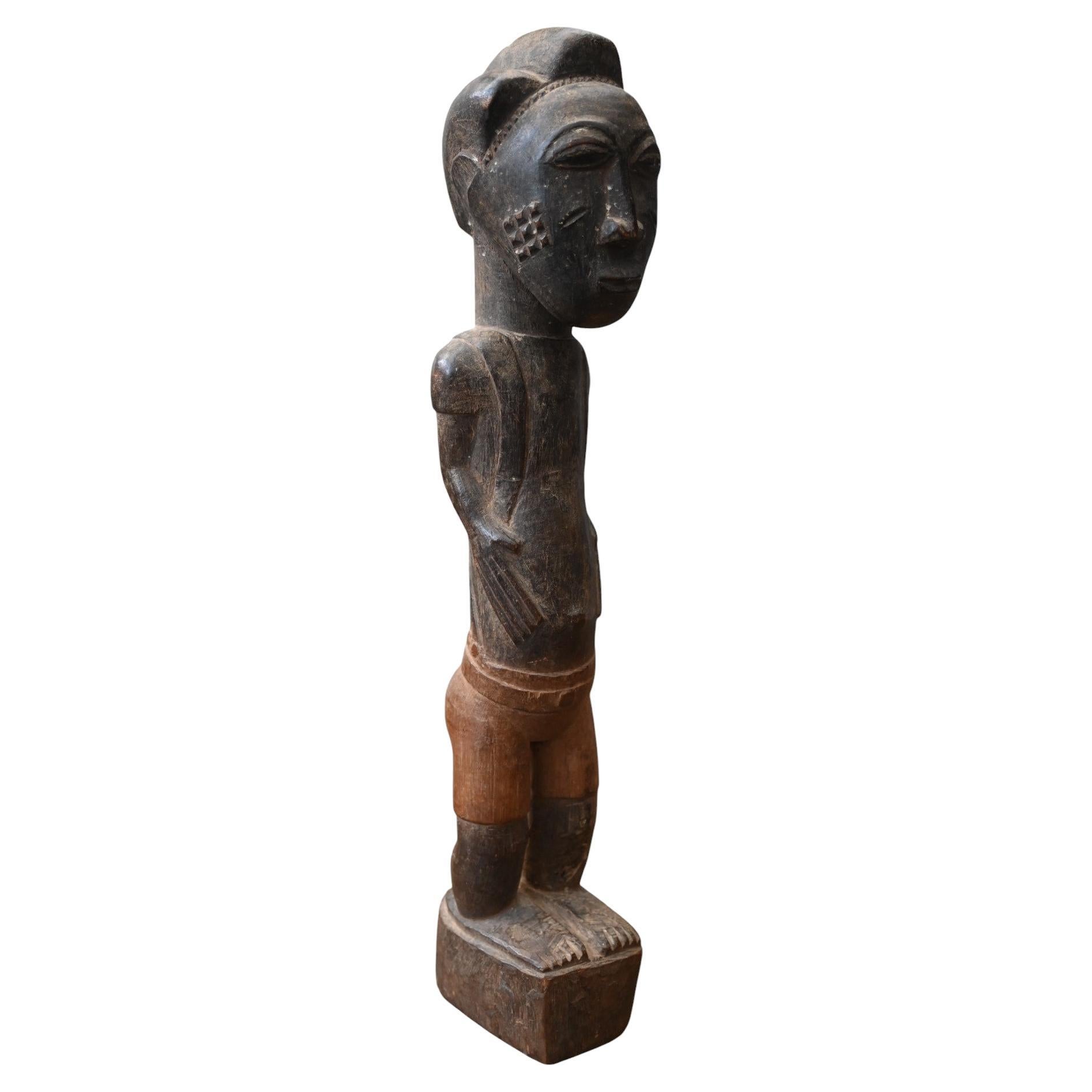 Statua della tribù dei Baule Tribe, Costa d'Avorio, prima metà del XX secolo in vendita
