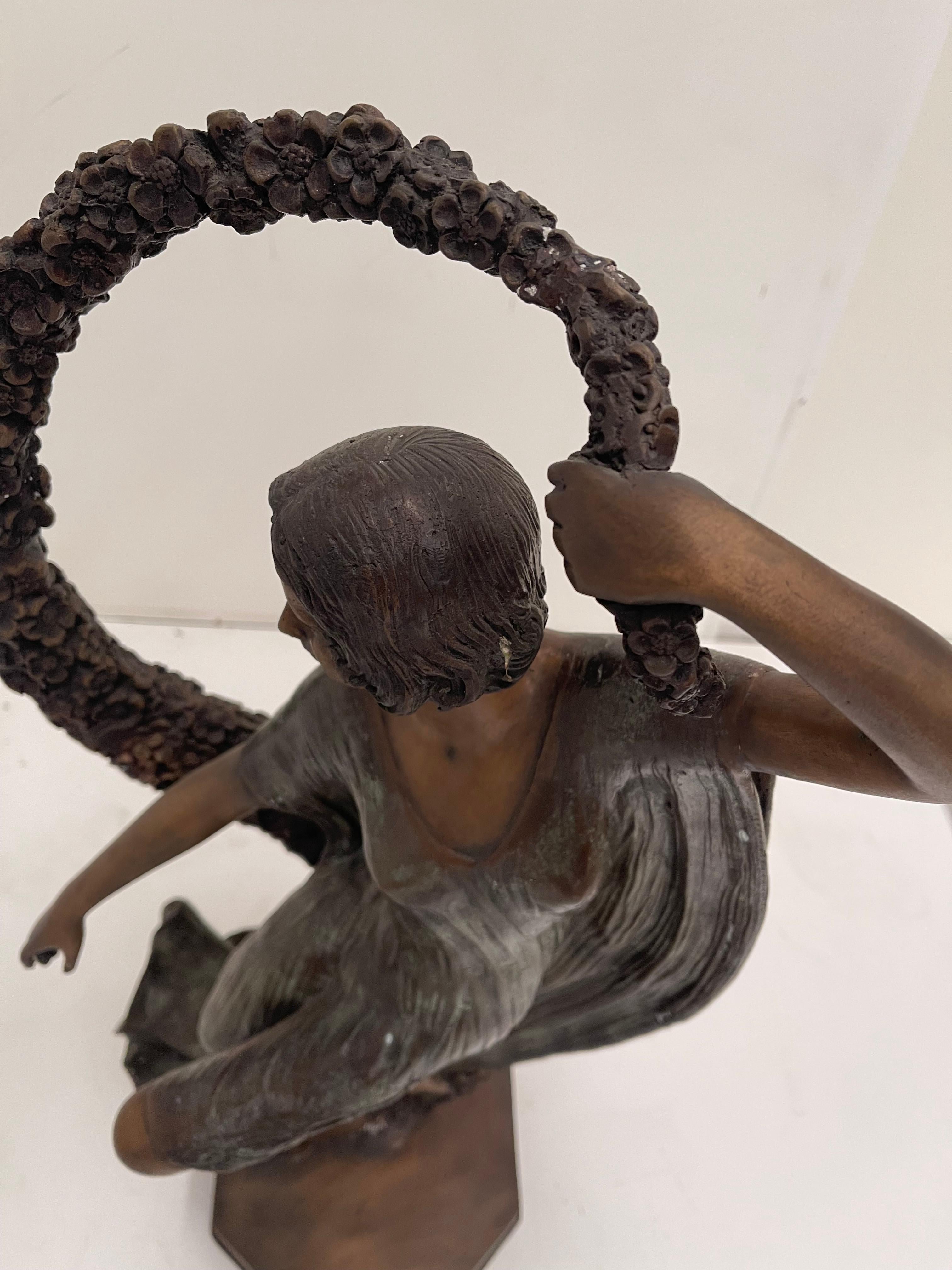 Statue der Göttin des Amors und der Belleza in Bronze (Sonstiges) im Angebot