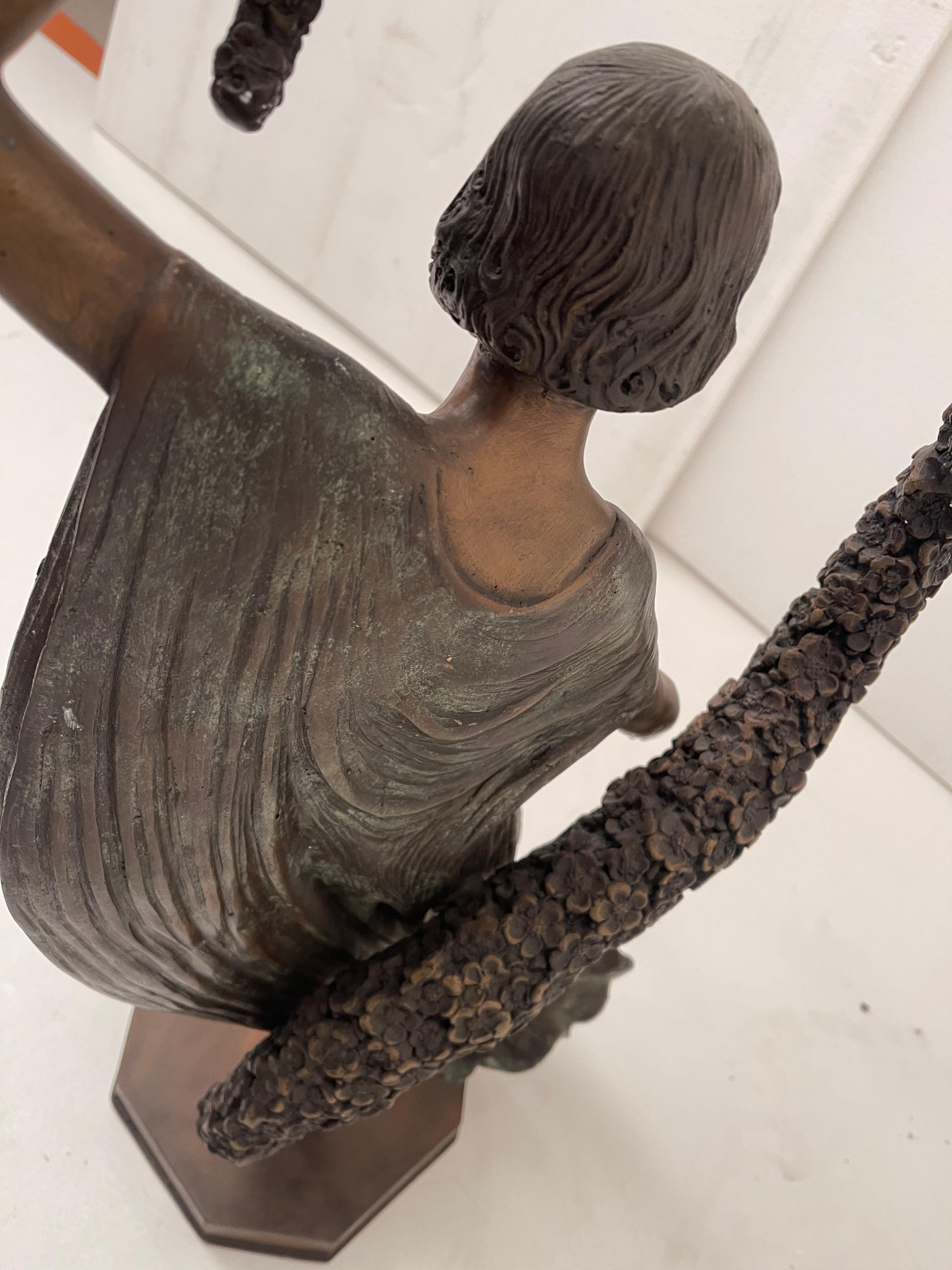 Statue der Göttin des Amors und der Belleza in Bronze im Zustand „Gut“ im Angebot in Cantù, IT