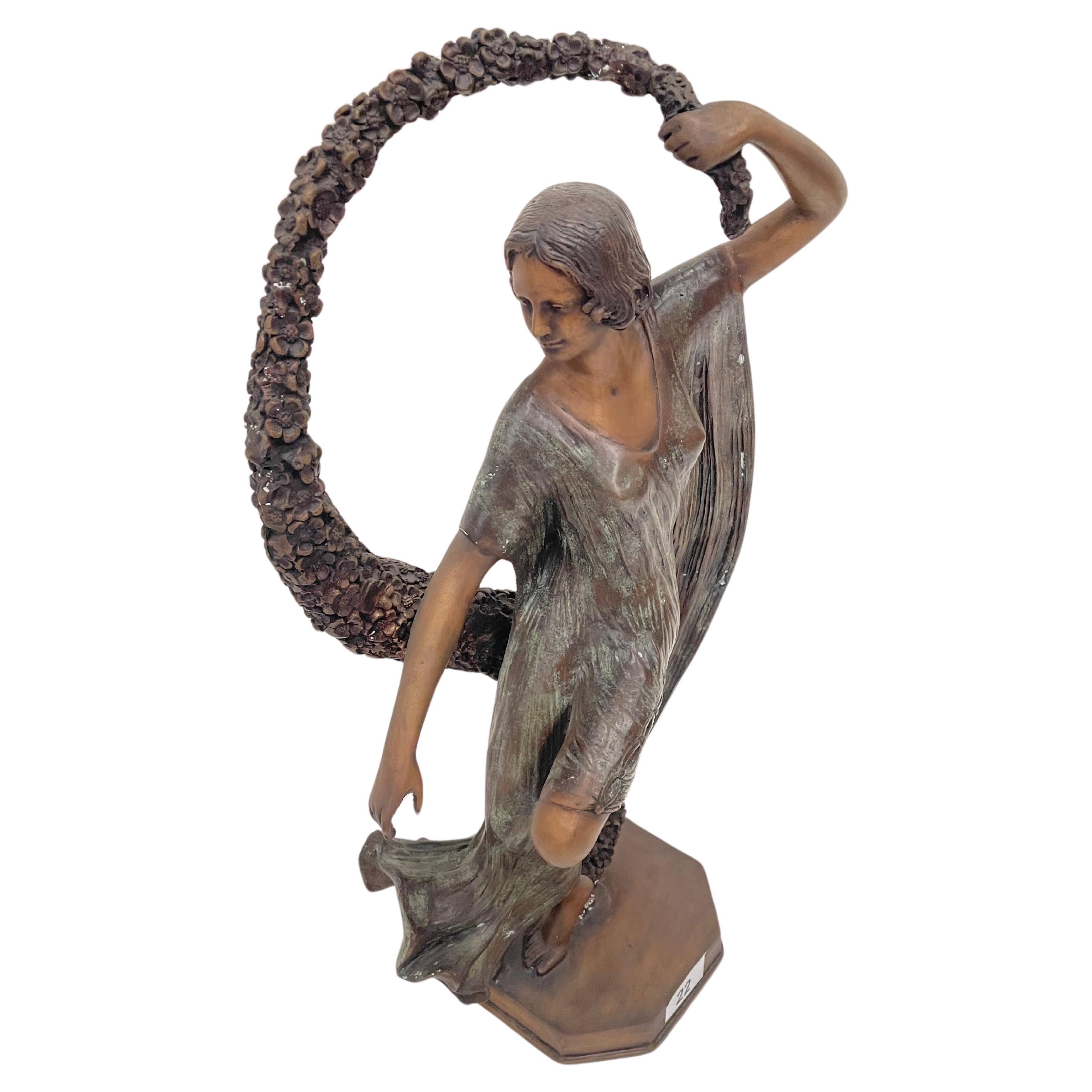 Statue der Göttin des Amors und der Belleza in Bronze im Angebot