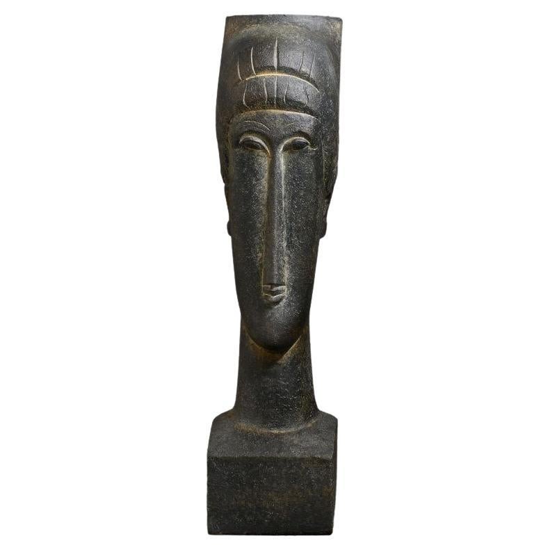 Statue in the Taste of the Artist Modigliani, XXth Century. For Sale