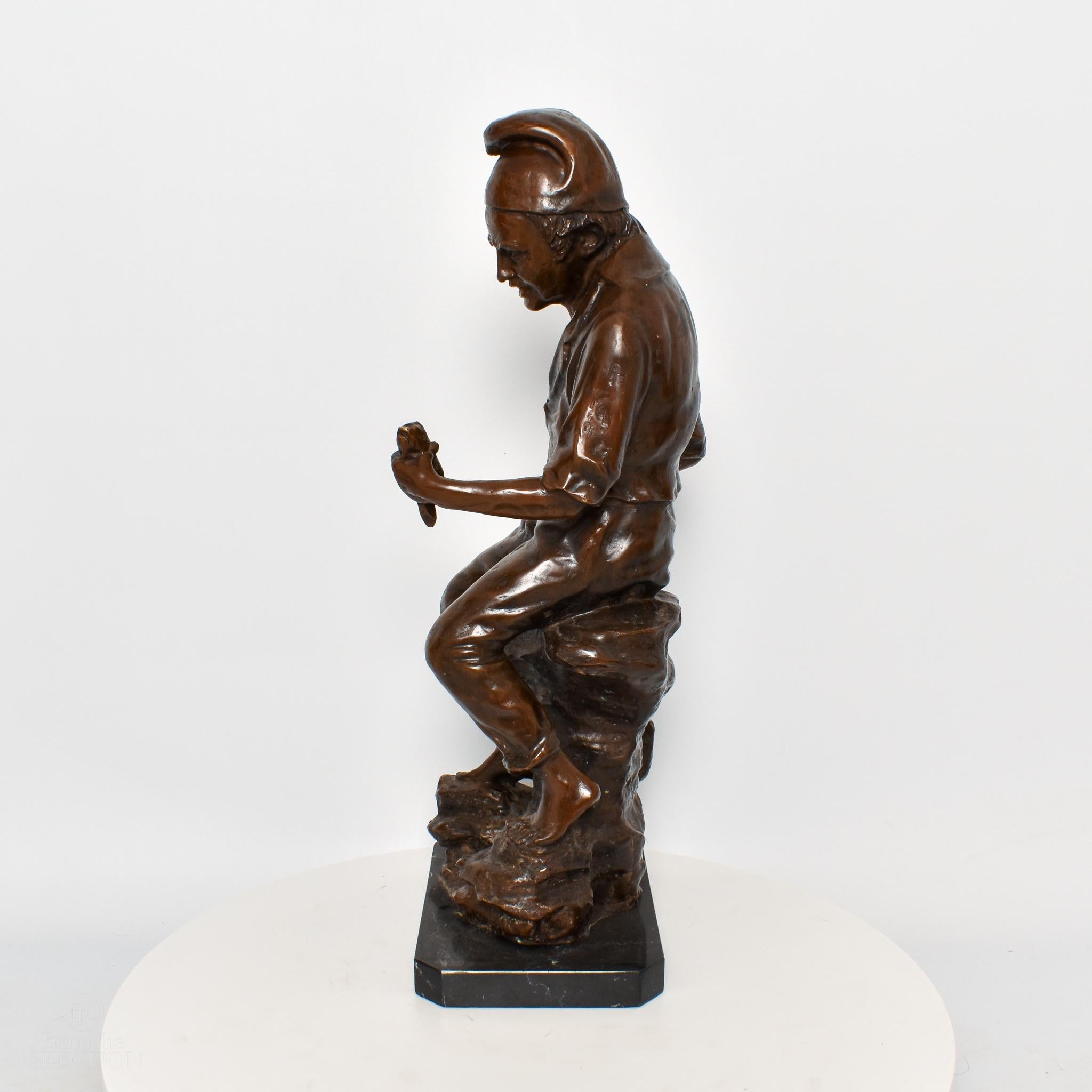 20th Century Statue of a Begger Bronze, Circa 1900 For Sale
