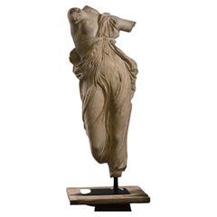 Vintage Statue of a Dancer in the Taste of Antiquity, 20th Century.