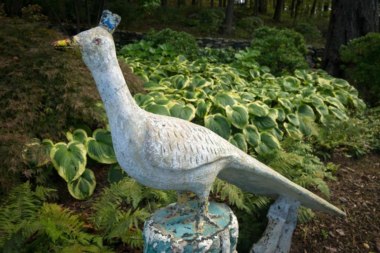 Statue of a Large Peacock For Sale at 1stDibs